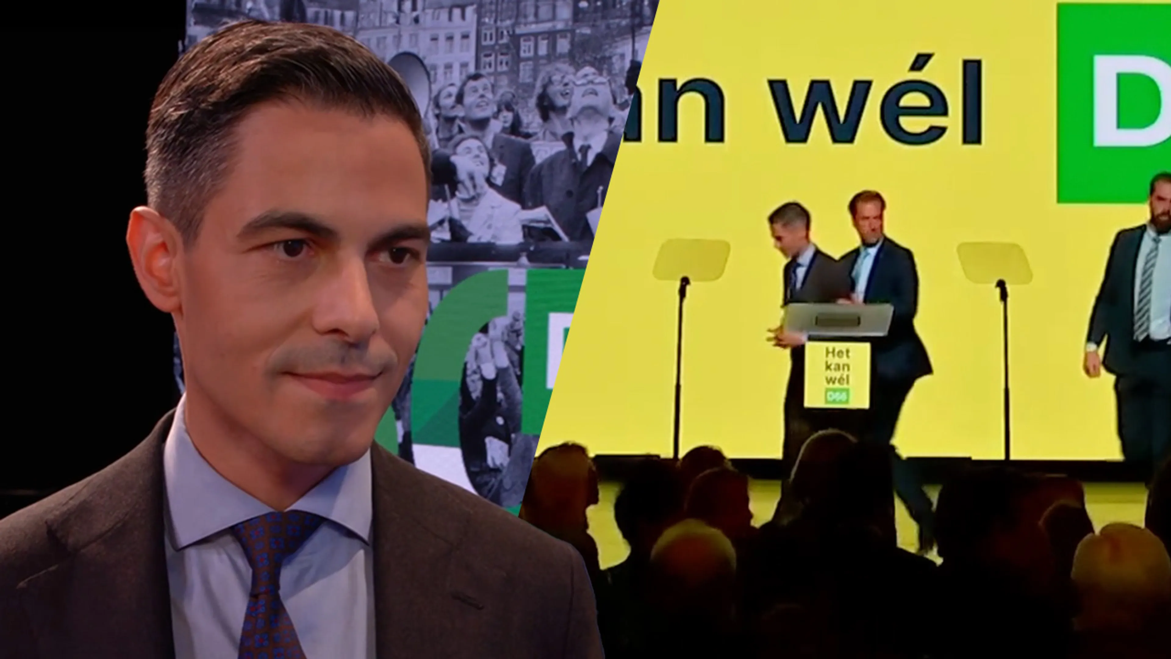 Rob Jetten reageert op verstoring door demonstranten tijdens D66-congres
