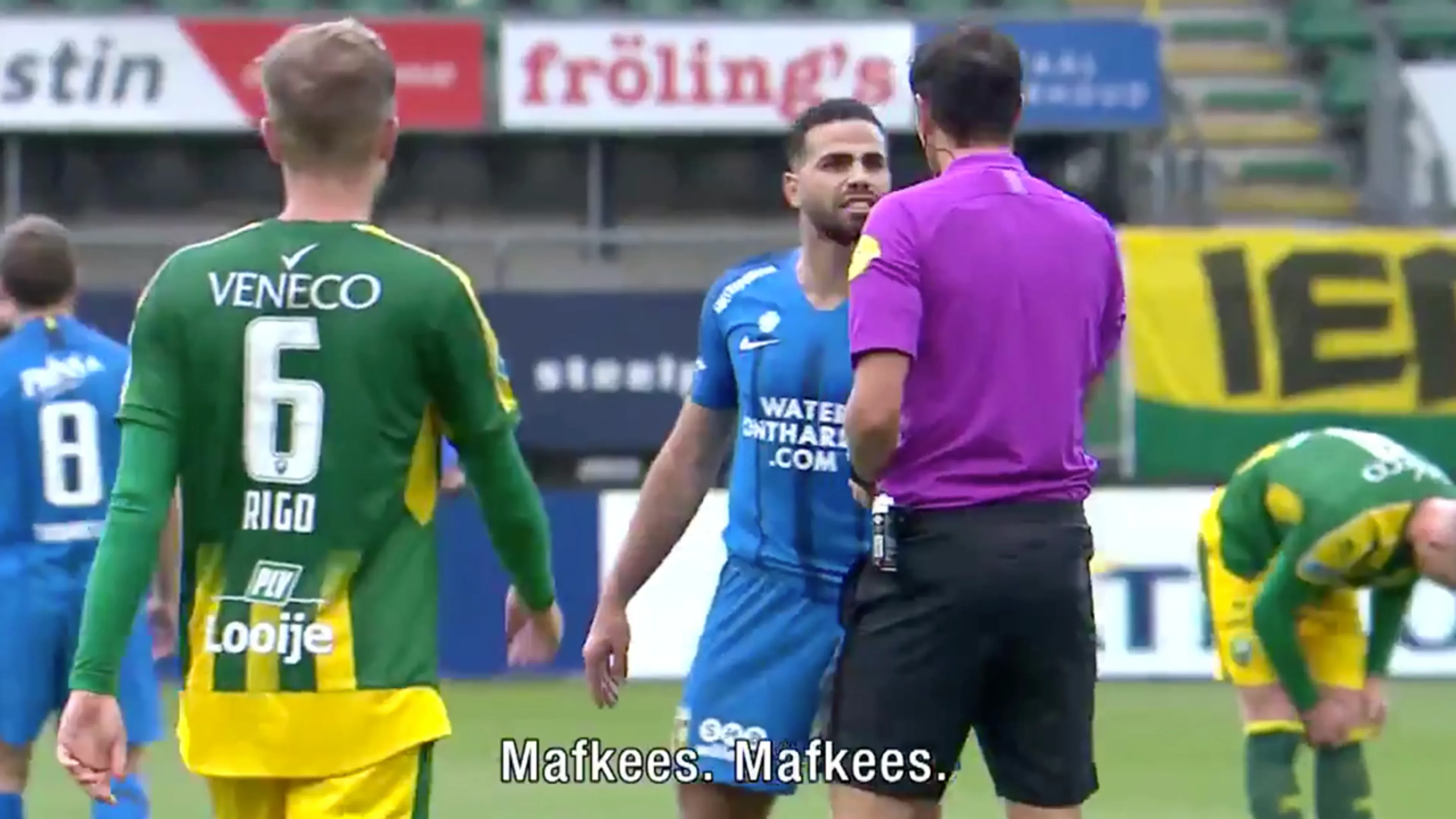 Woeste Tannane scheldt scheidsrechter én eigen aanvoerder uit: 'F*cking clown!'