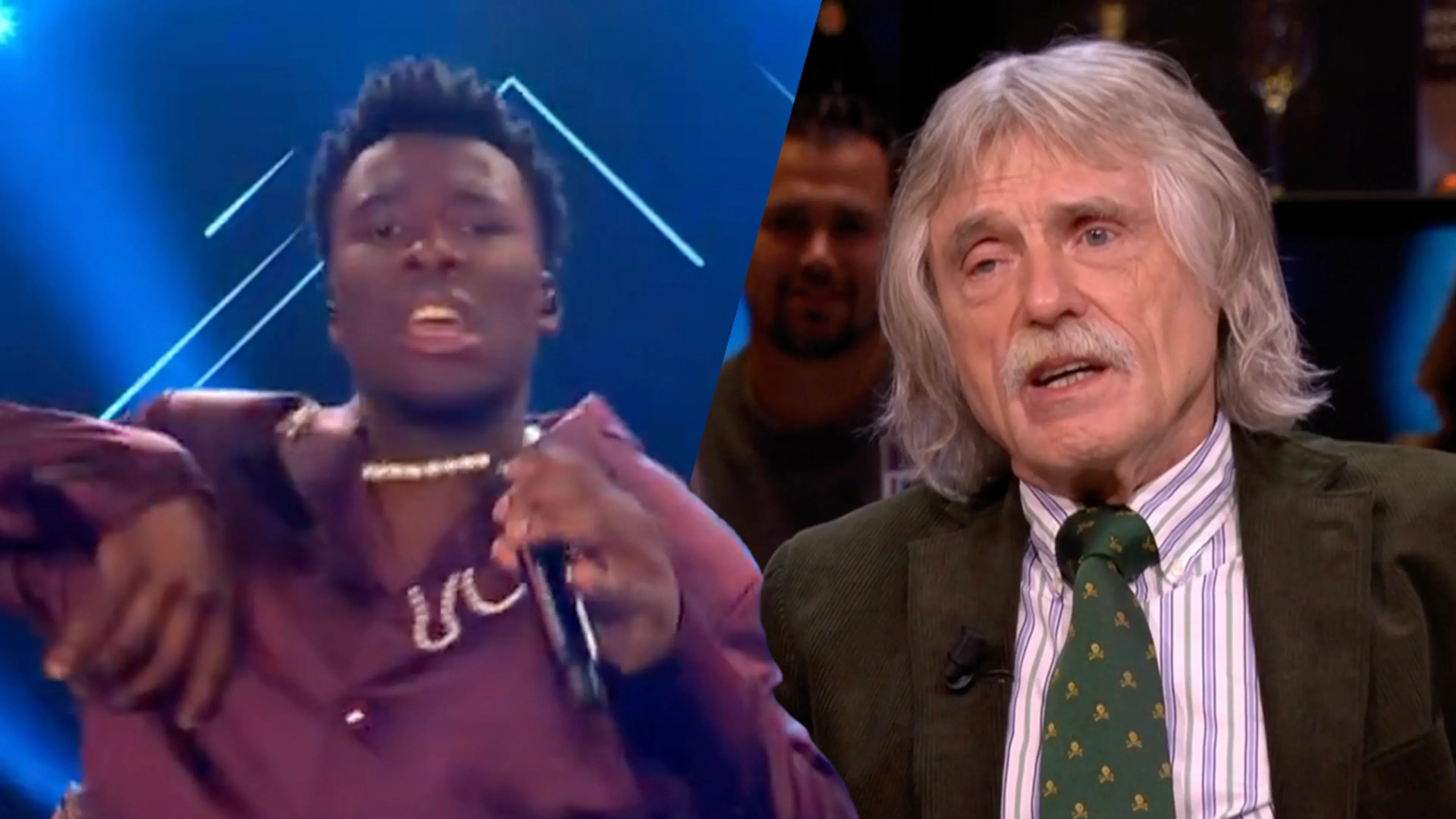 Johan reageert op beelden van Songfestivalrepetitie Claude: 'We staan weer voor lul'