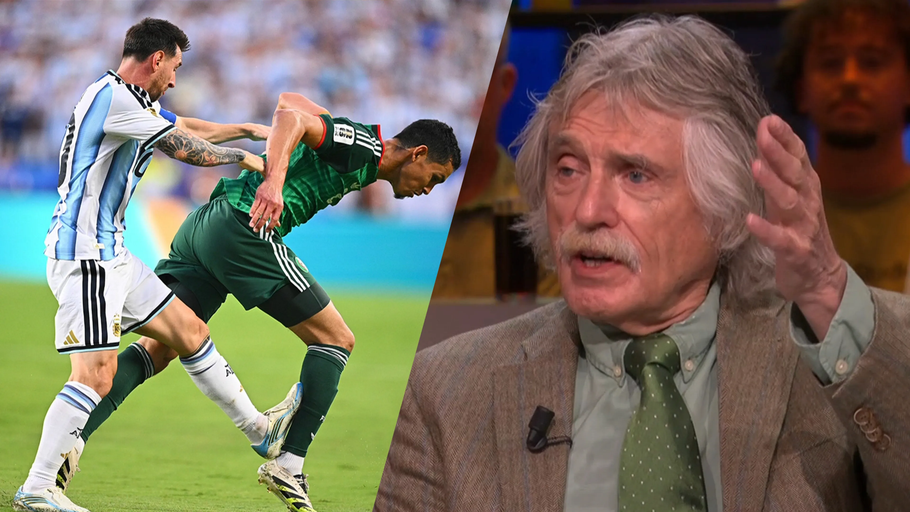 Johan Derksen genadeloos over discussie overtreding Messi: 'Kunnen we de VAR niet beter afschaffen?'