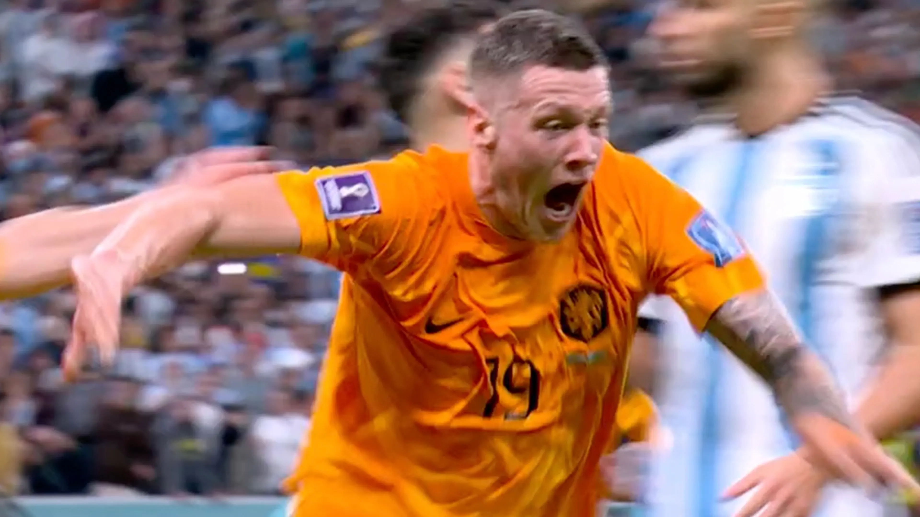 Videogoal: Wout Weghorst schiet Oranje naar de verlenging!