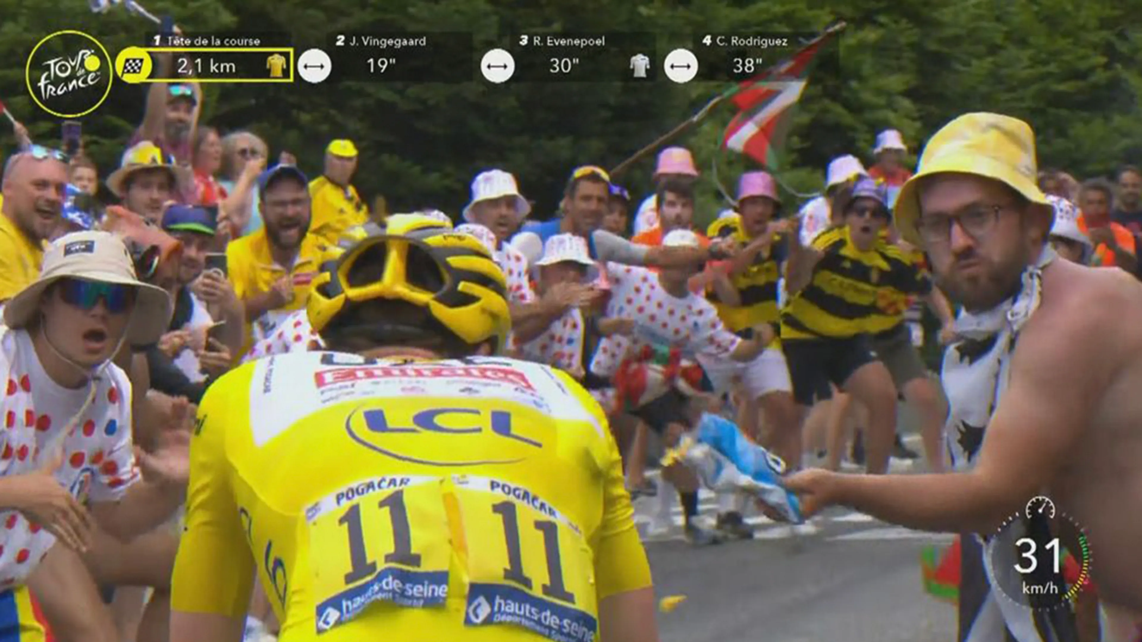 'Chipsgooier' in Tour de France bracht nacht in cel door
