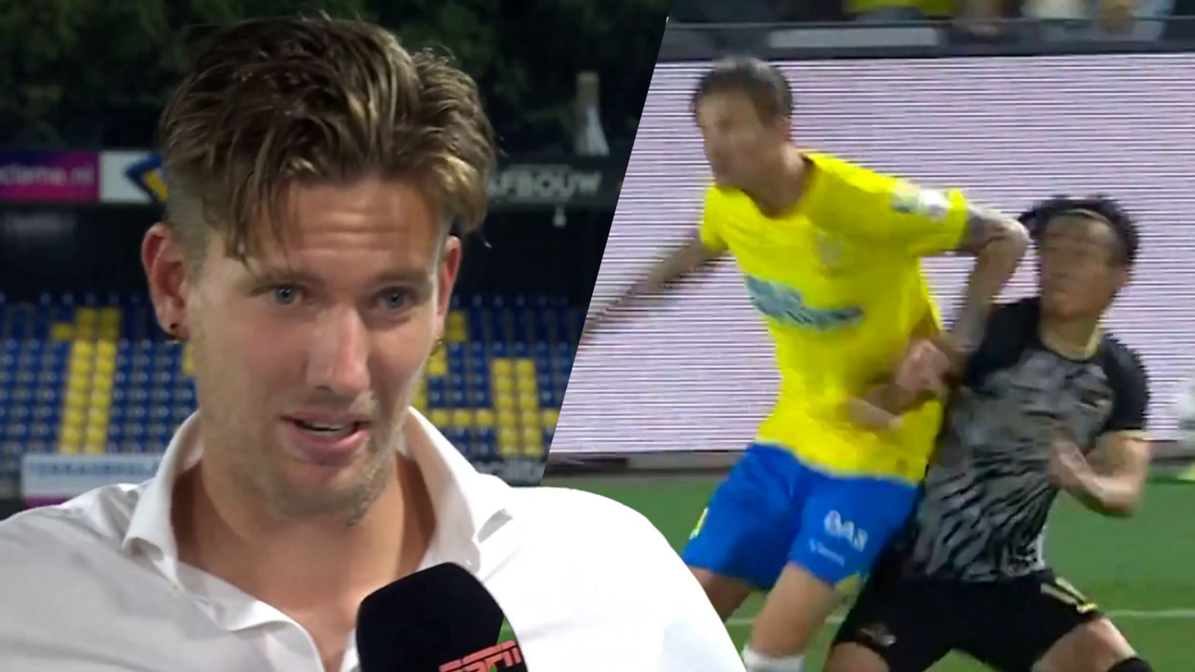 Video: Michiel Kramer schuldbewust na rode kaart: 'Die straf zal ik accepteren'