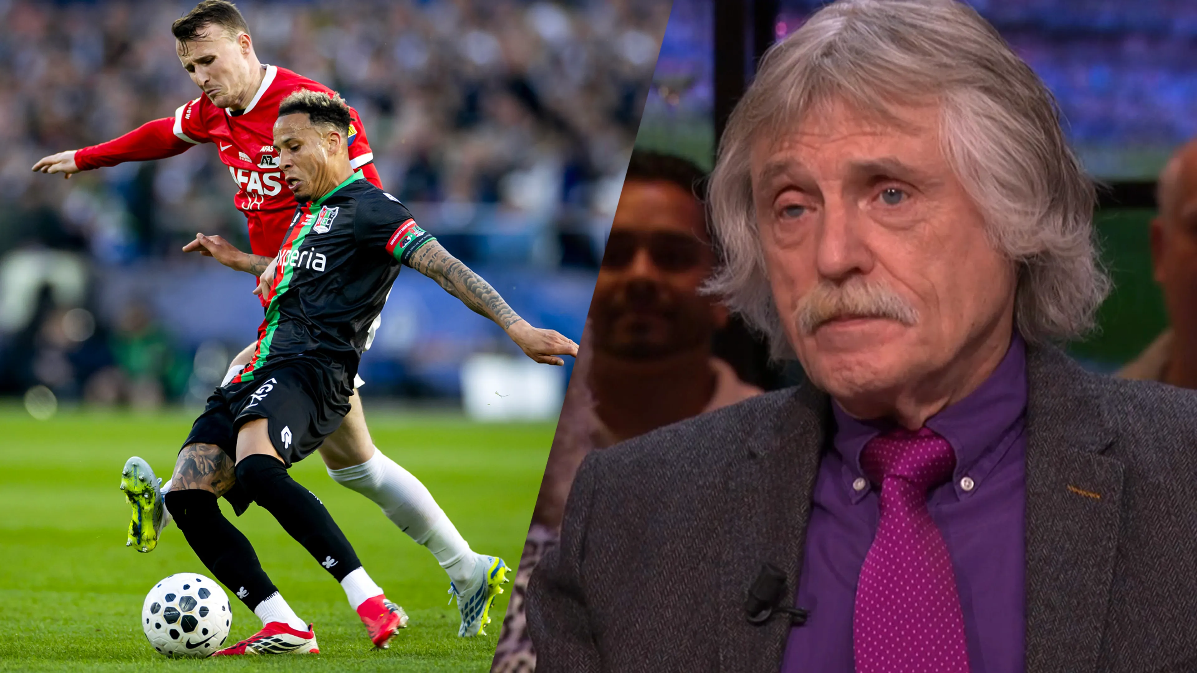 Johan Derksen blikt terug op bekerfinale NEC: 'Het was héél pijnlijk'
