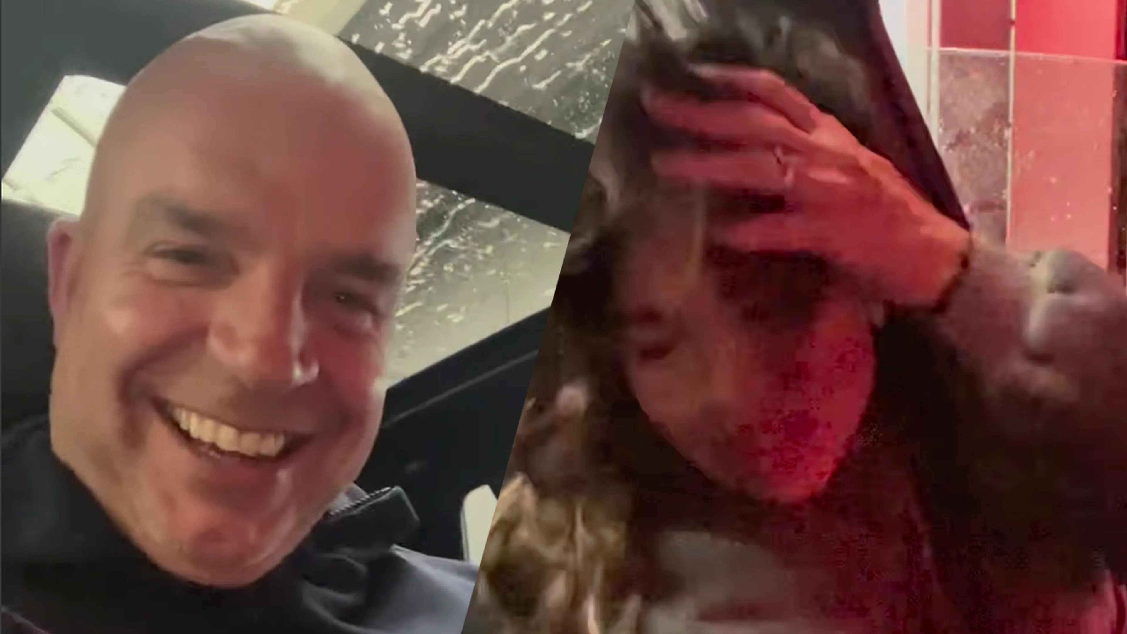 Video: Andy van der Meijde prankt Melisa en zet raampje open in autowasstraat