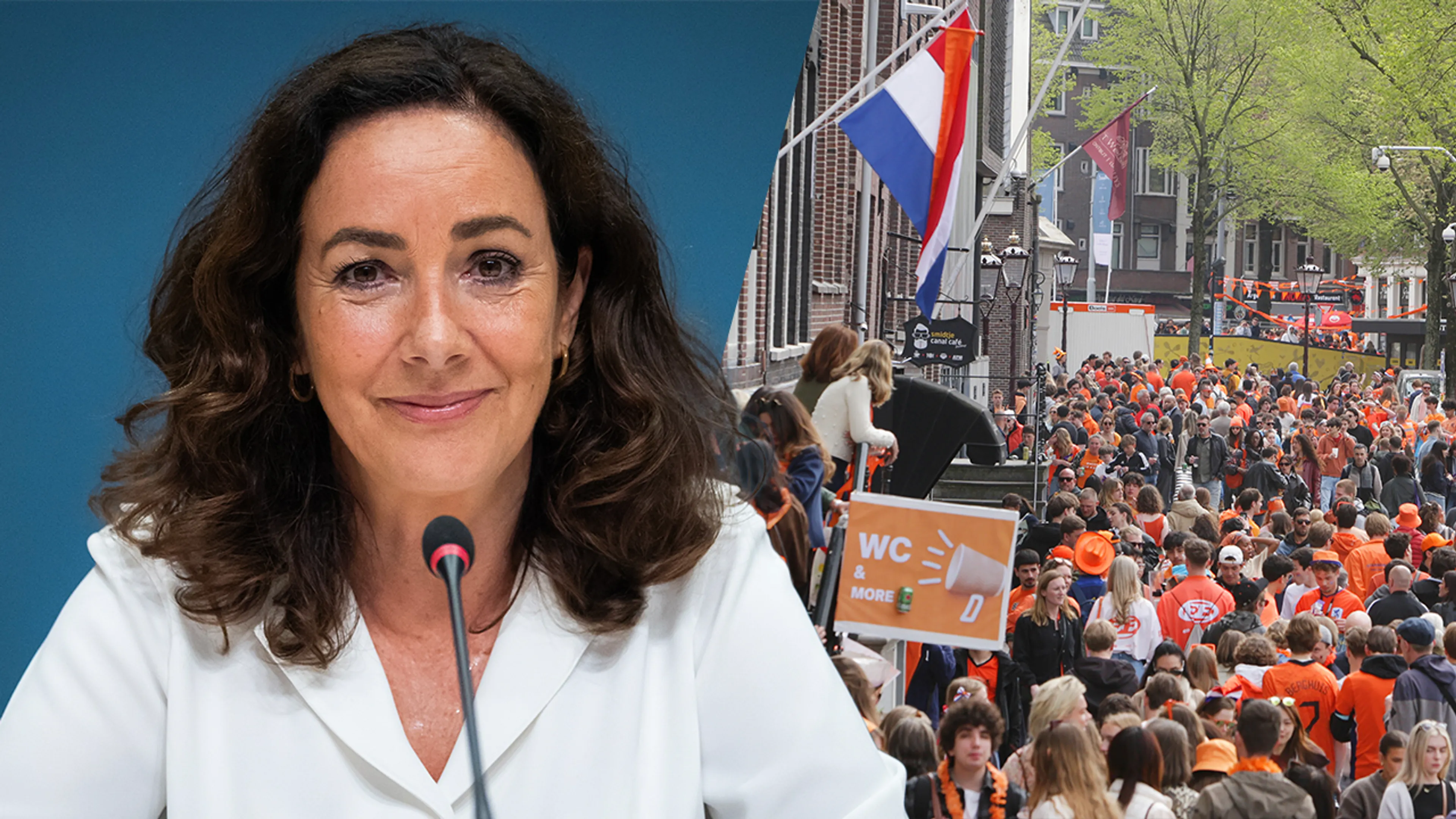 Halsema wil regels Koningsdag verder aanscherpen na rustiger jaar: 'Vooral in de binnenstad'