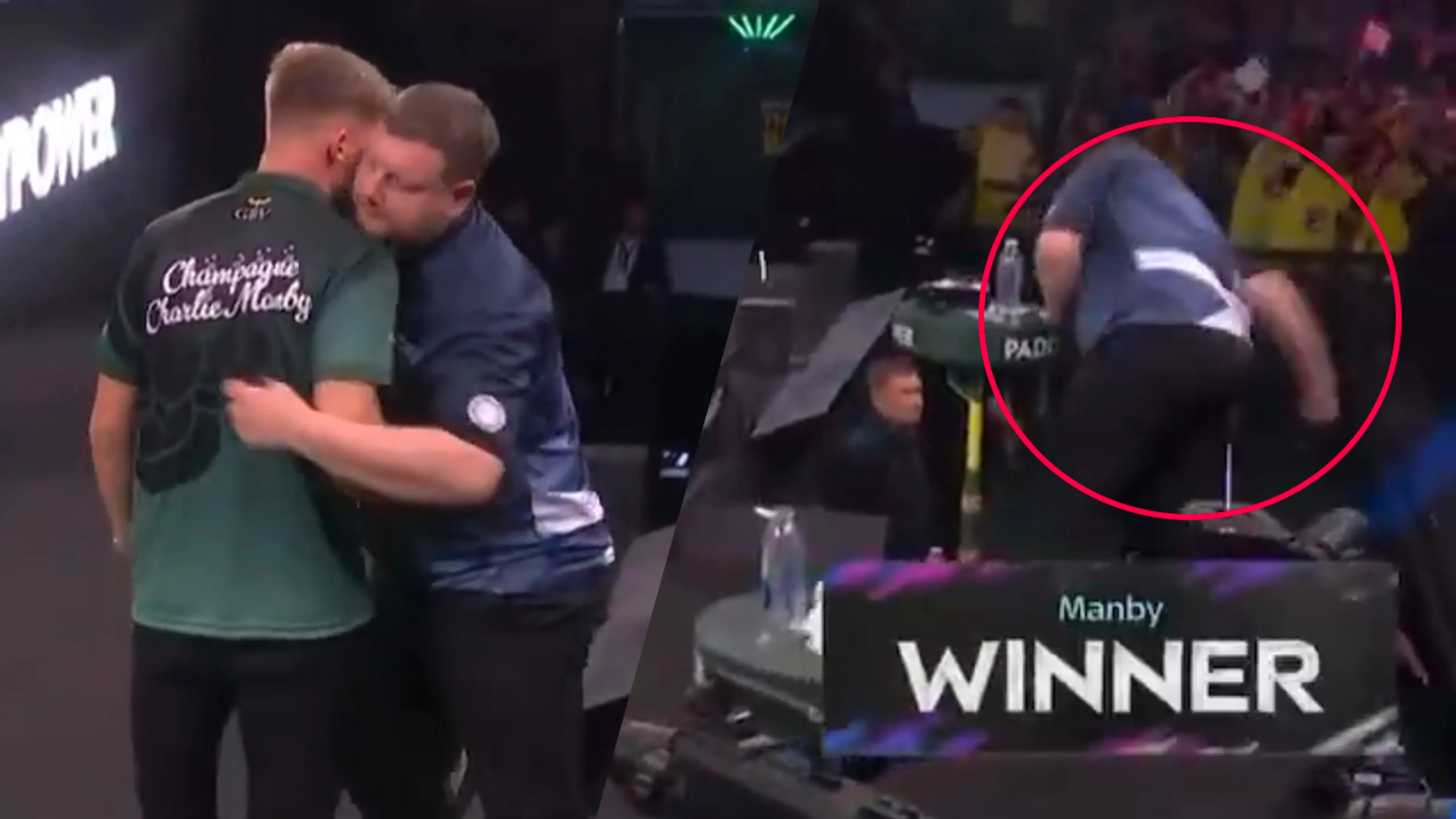 Video: Schotse darter sloopt tafeltje tijdens WK Darts en wordt weggestuurd door scheidsrechter