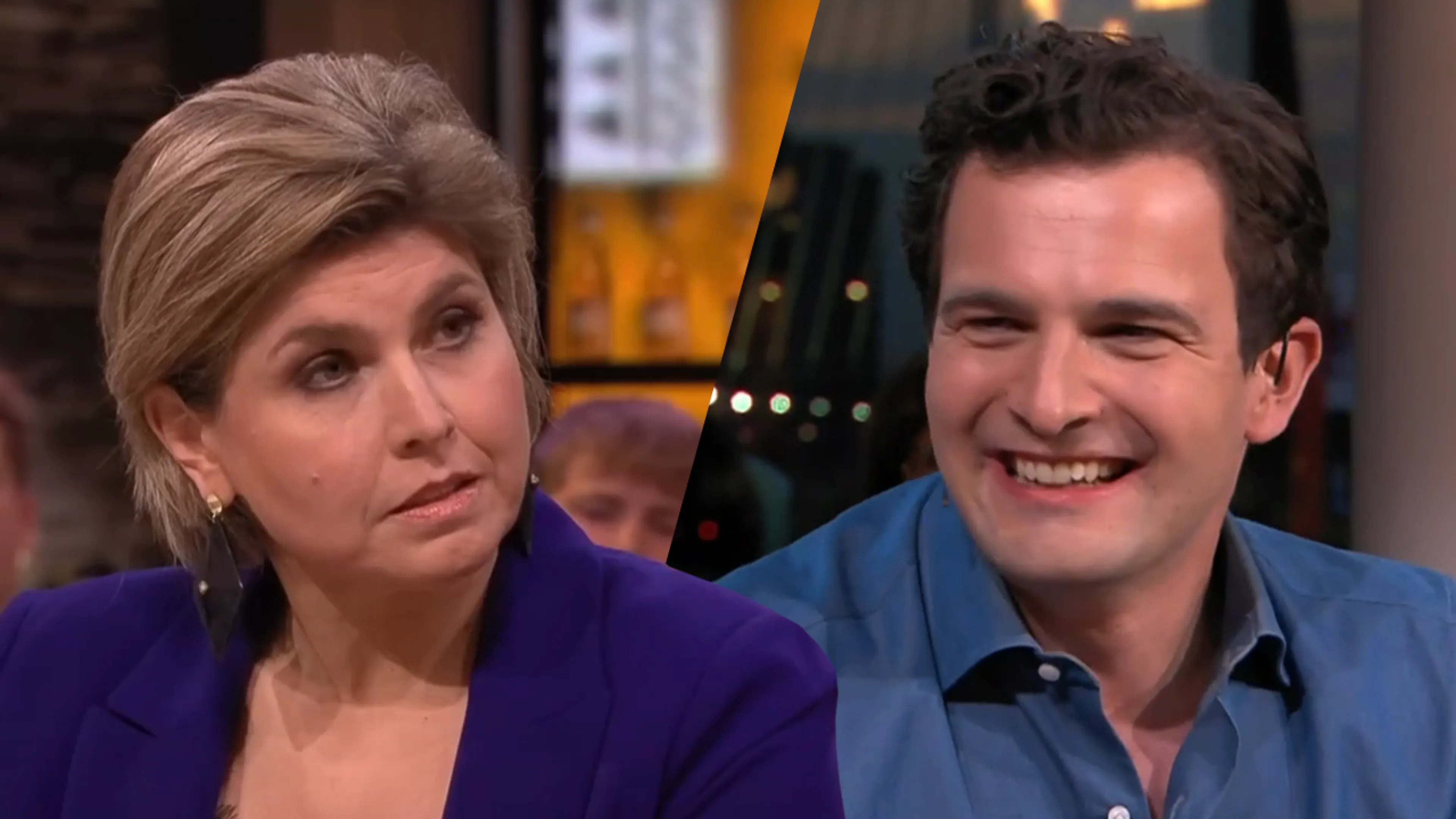 Rob Goossens deelt sneertje uit aan Angela de Jong: 'Breiend voor de televisie'