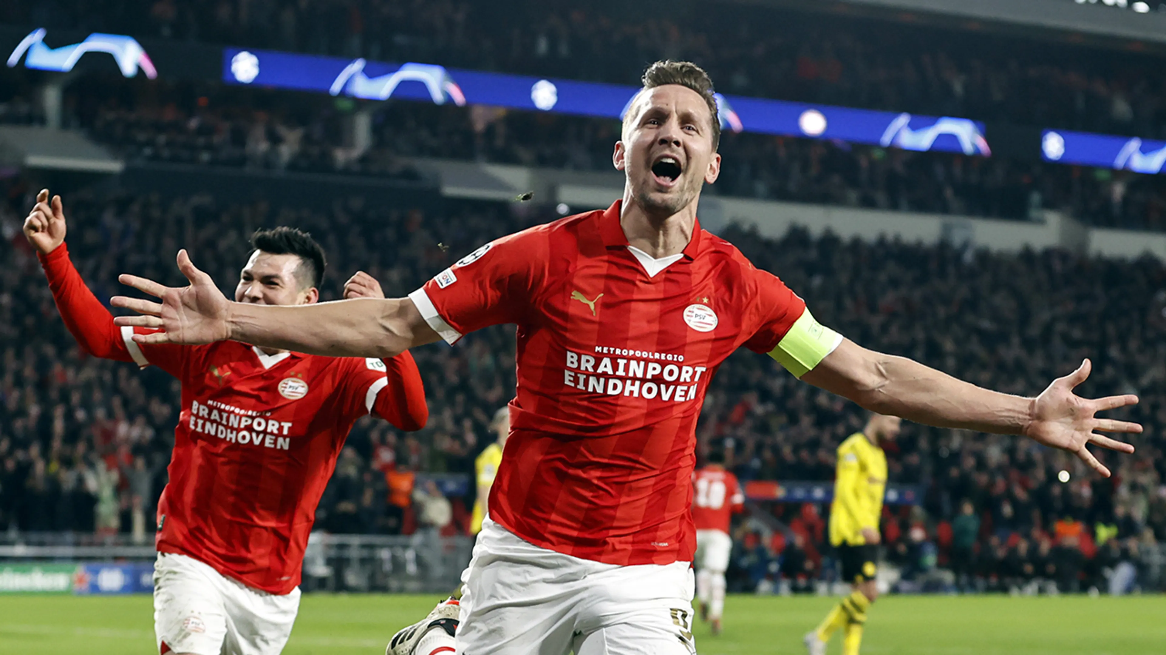 PSV speelt eerste duel met Borussia Dortmund in achtste finales gelijk
