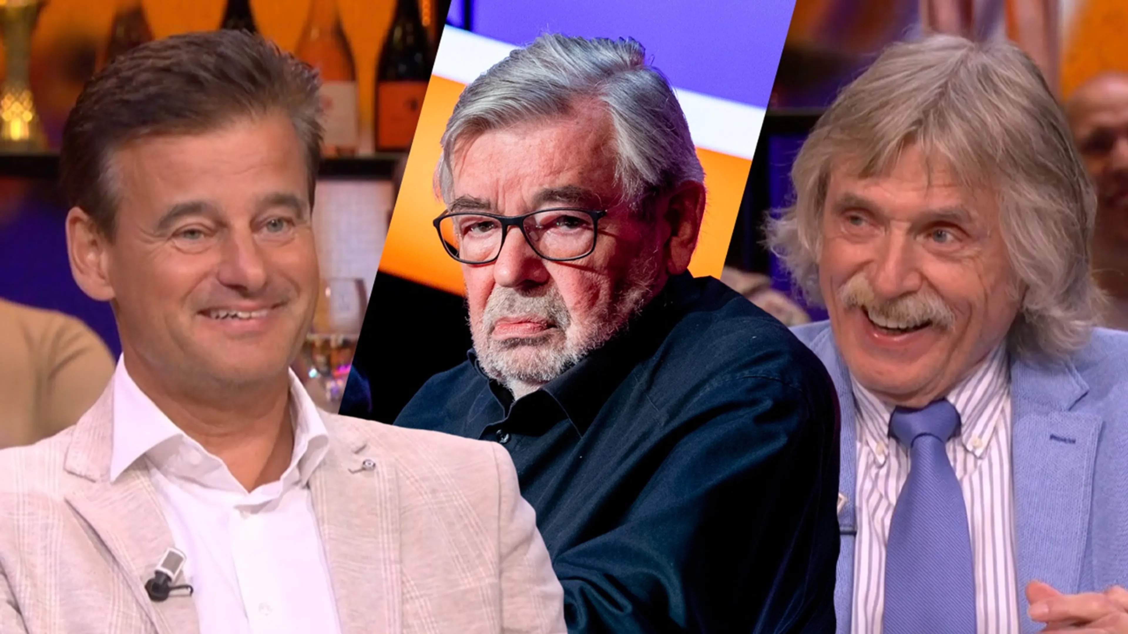 Johan Derksen lacht om vraag van Wilfred Genee aan Maarten van Rossem: 'Hij was heel boos!'