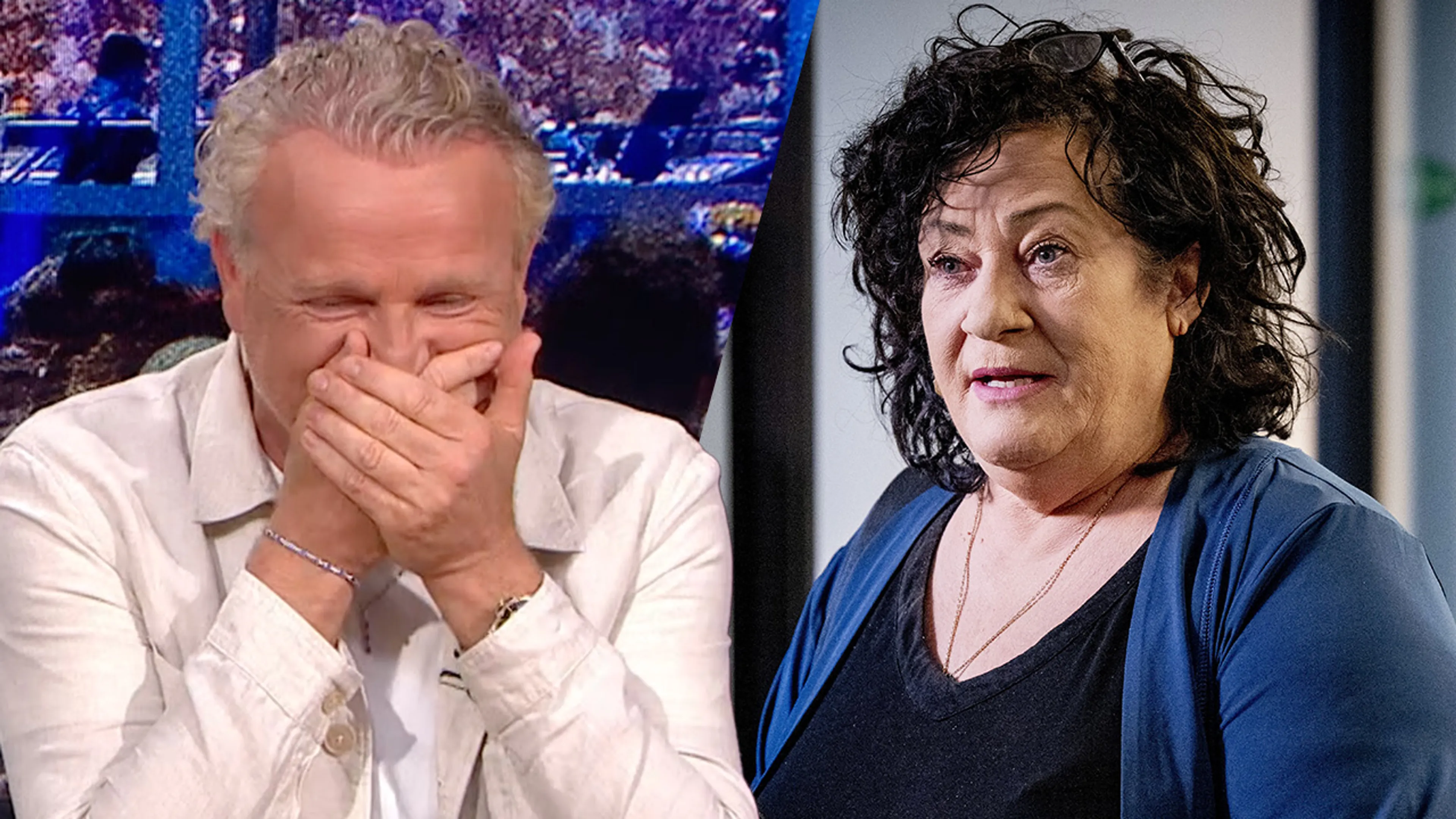 Gordon slaat bij Nieuws van de Dag handen voor zijn gezicht na grap over Caroline van der Plas