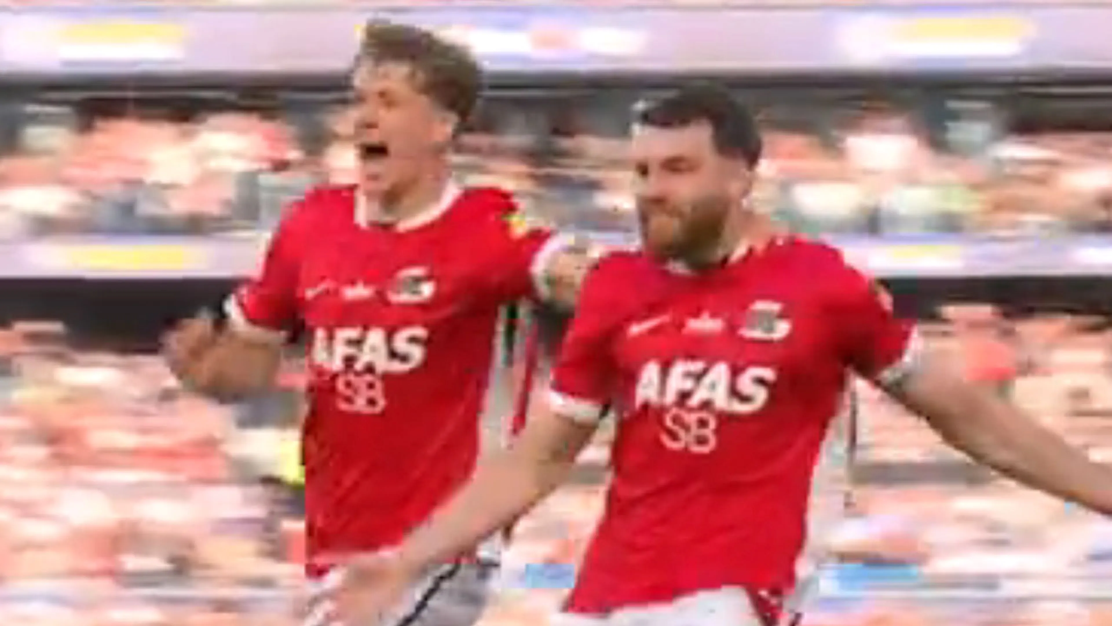 Videogoal: AZ komt op voorsprong in bekerfinale tegen NEC