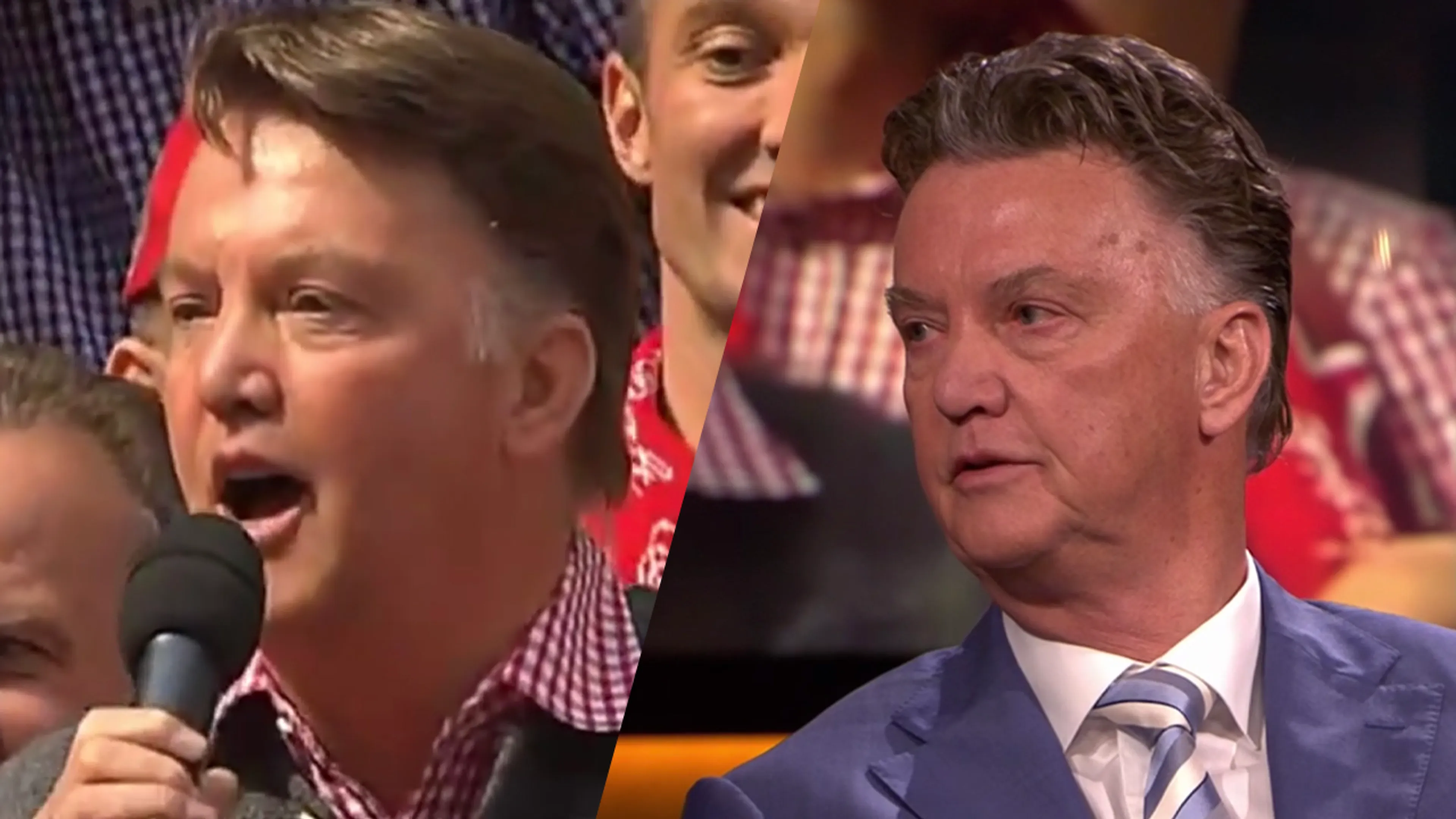 Van Gaal hint op uitspraken Johan na zien beelden kampioensspeech