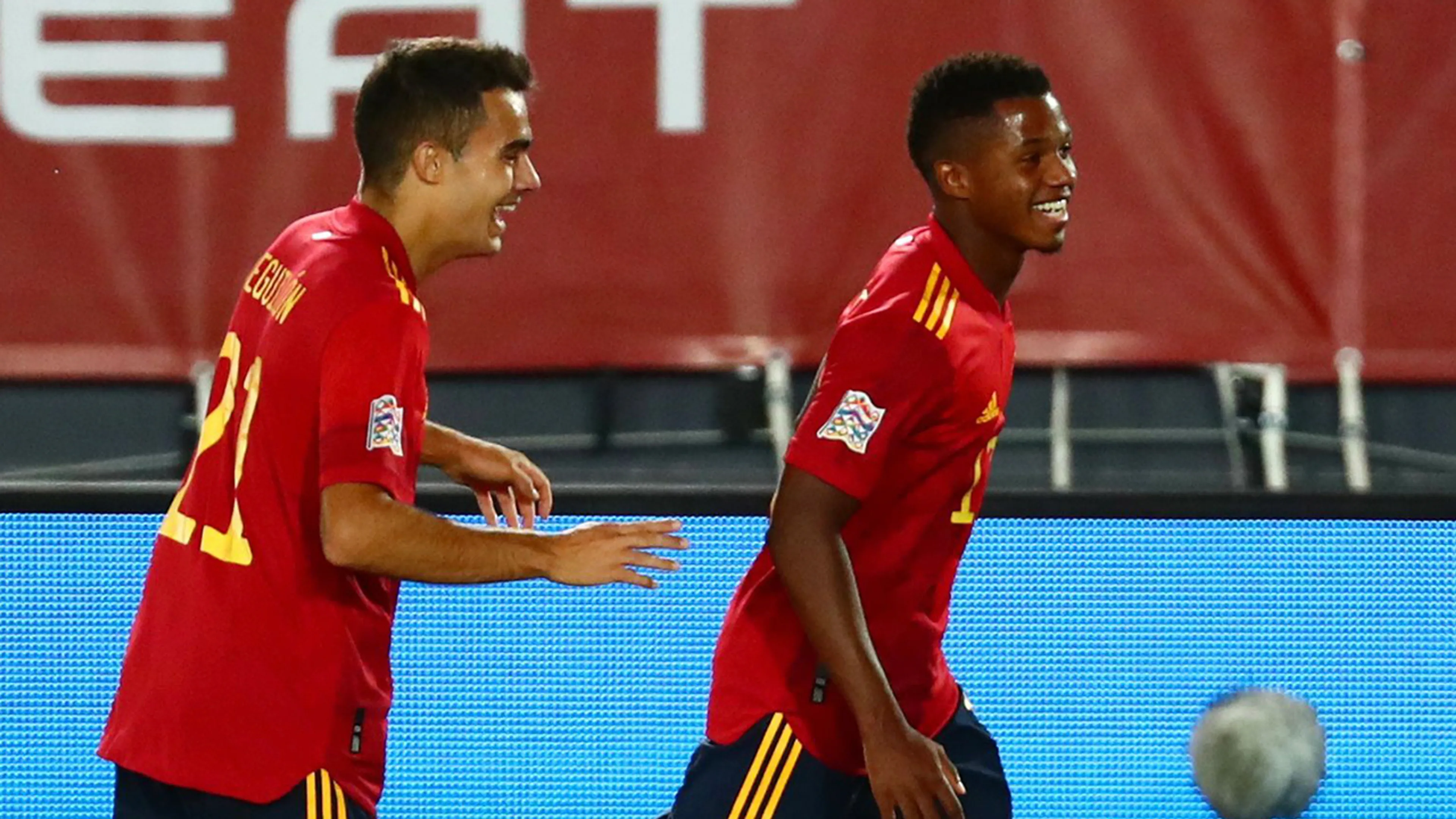 Ansu Fati jongste doelpuntenmaker ooit voor Spanje met 17 jaar en 311 dagen 