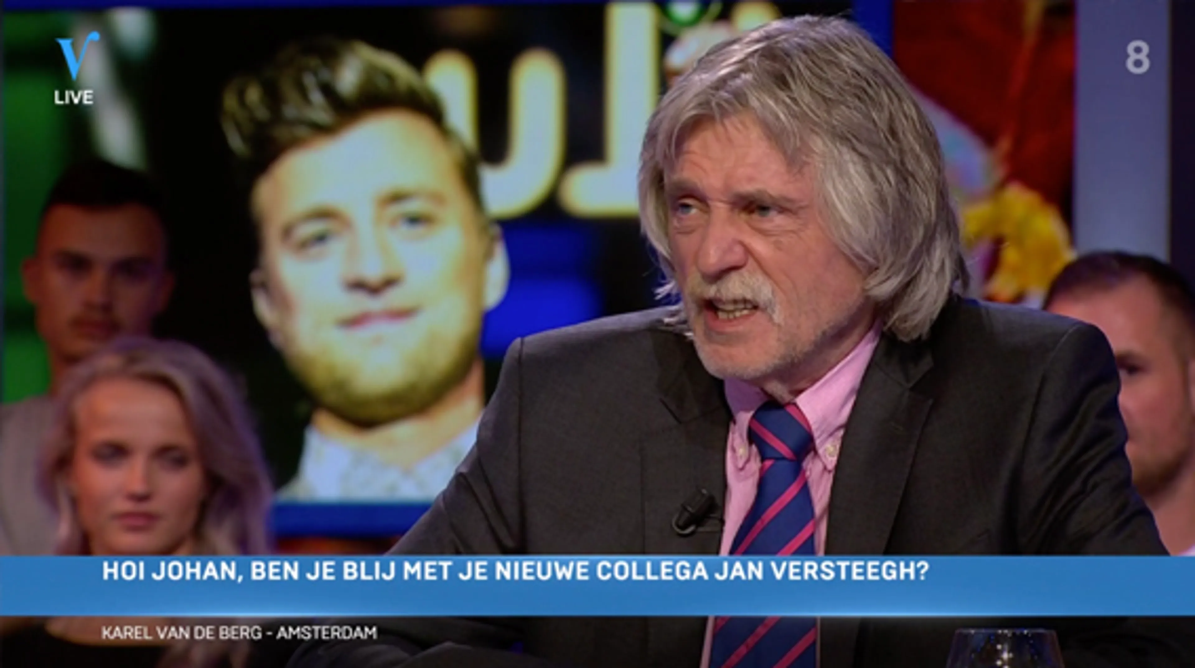 Johan verwelkomt nieuwe collega Jan Versteegh: 'Aanstellerig aandachtsziek jochie'