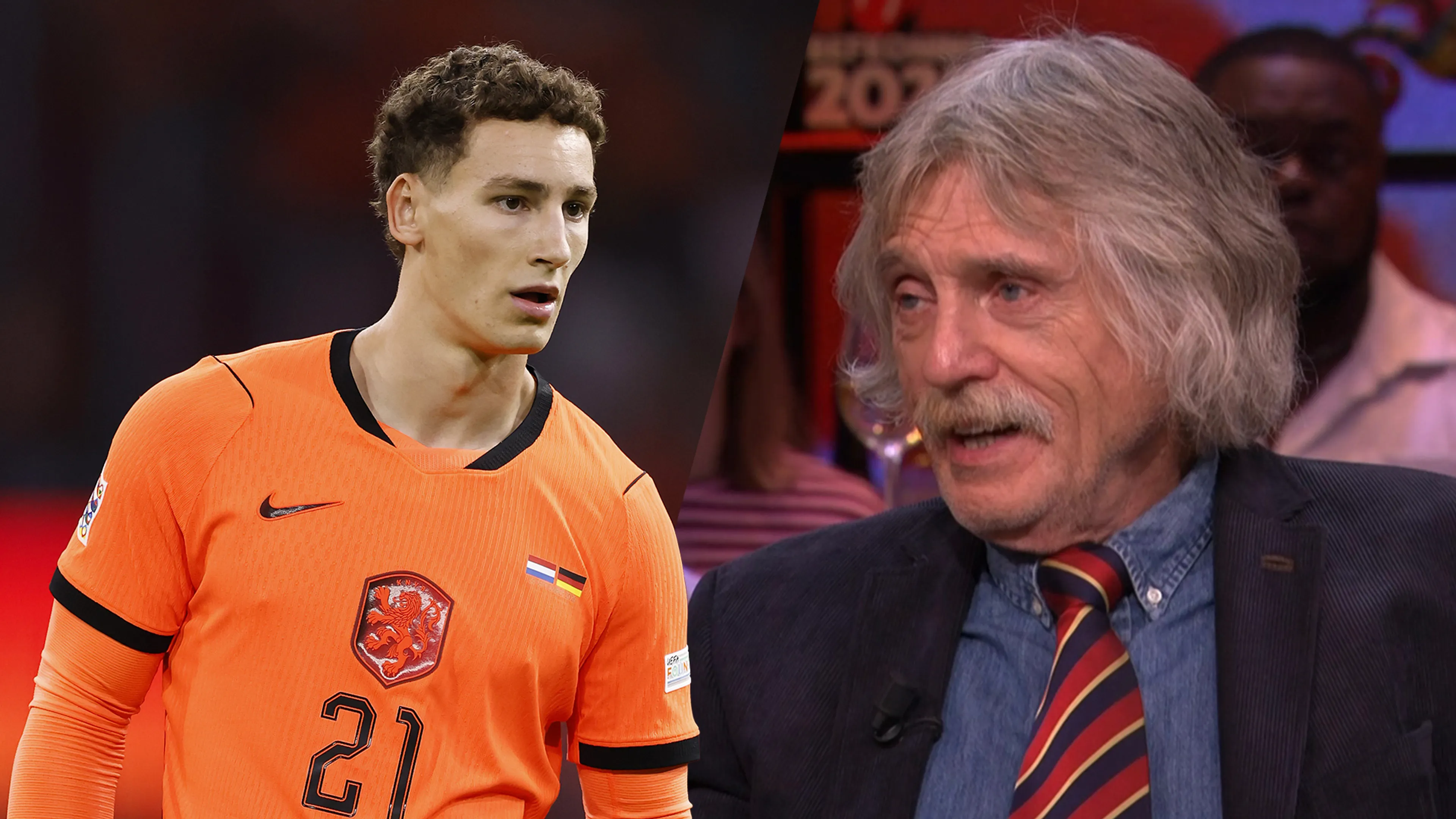 Johan Derksen vol lof over Oranje-debutant Ruben van Bommel: 'Nog nooit zo mooi gezien!'