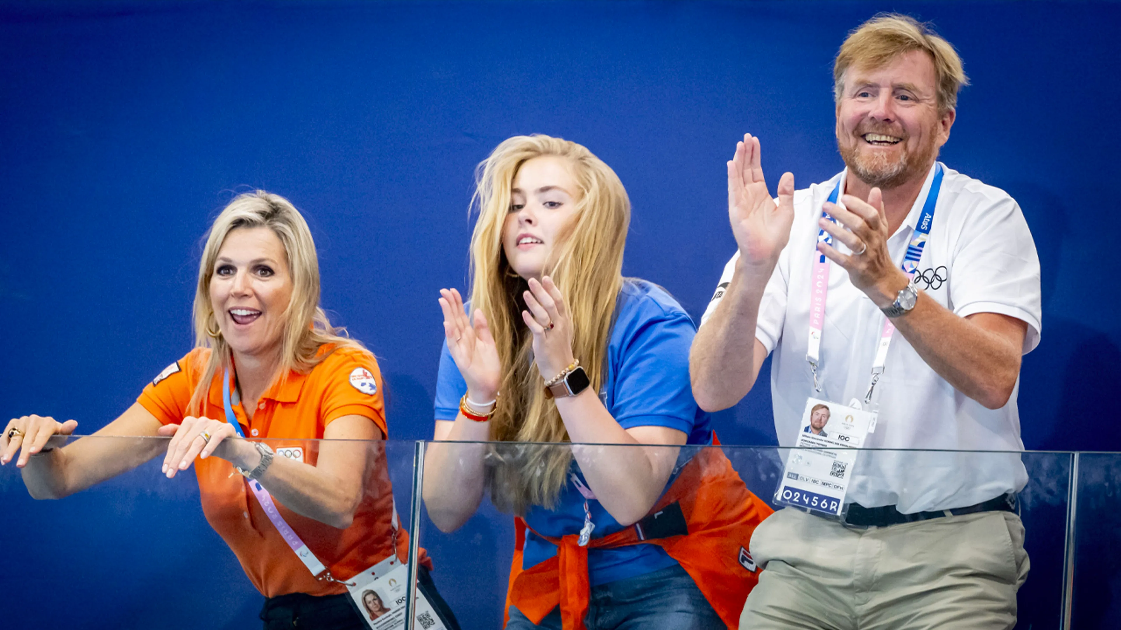 Koninklijke familie ziet Nederlandse waterpolosters winnen van China op Olympische Spelen