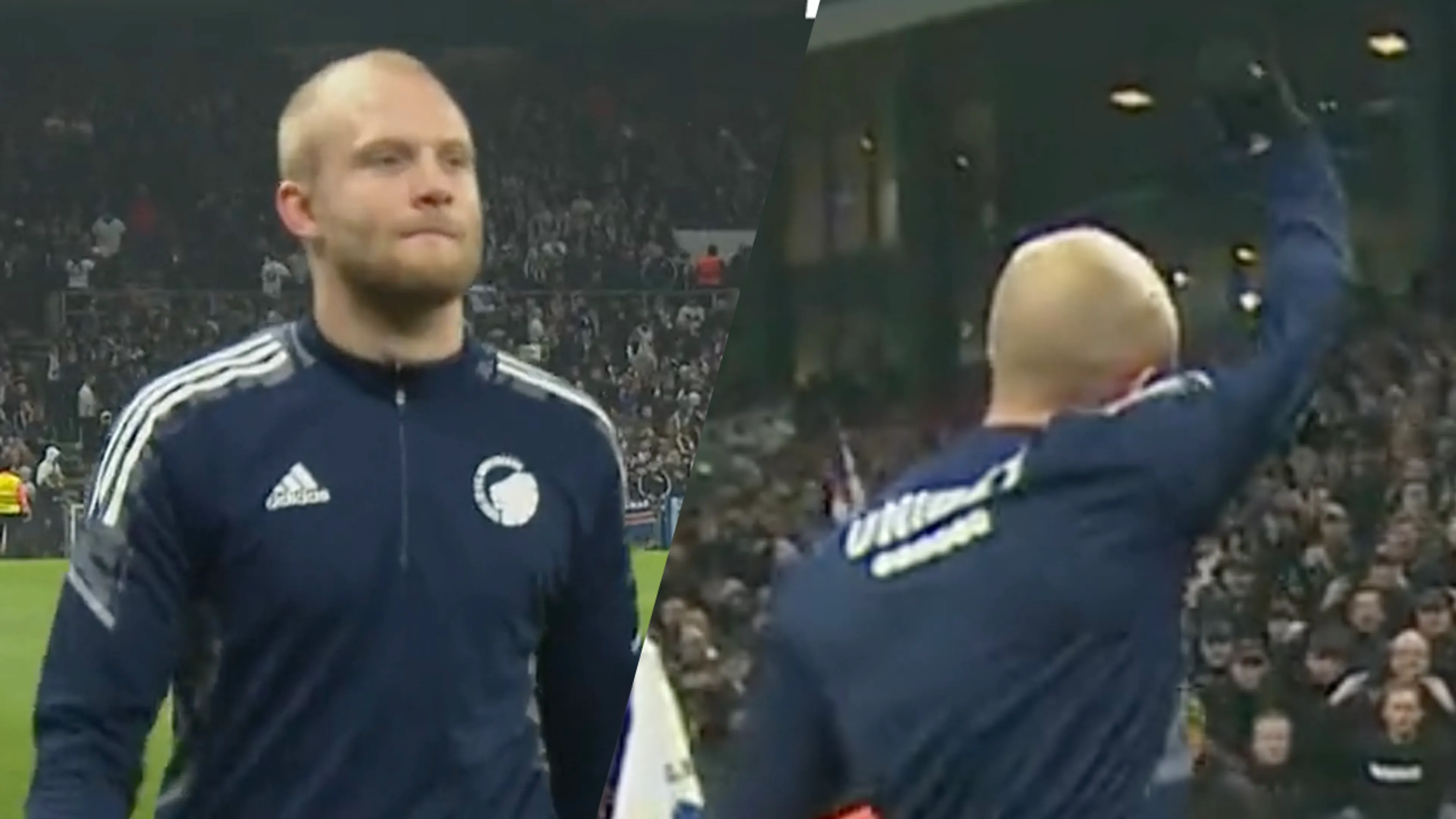 VIDEO: Oud-Ajacied Boilesen reageert op joelend uitvak vol PSV-fans