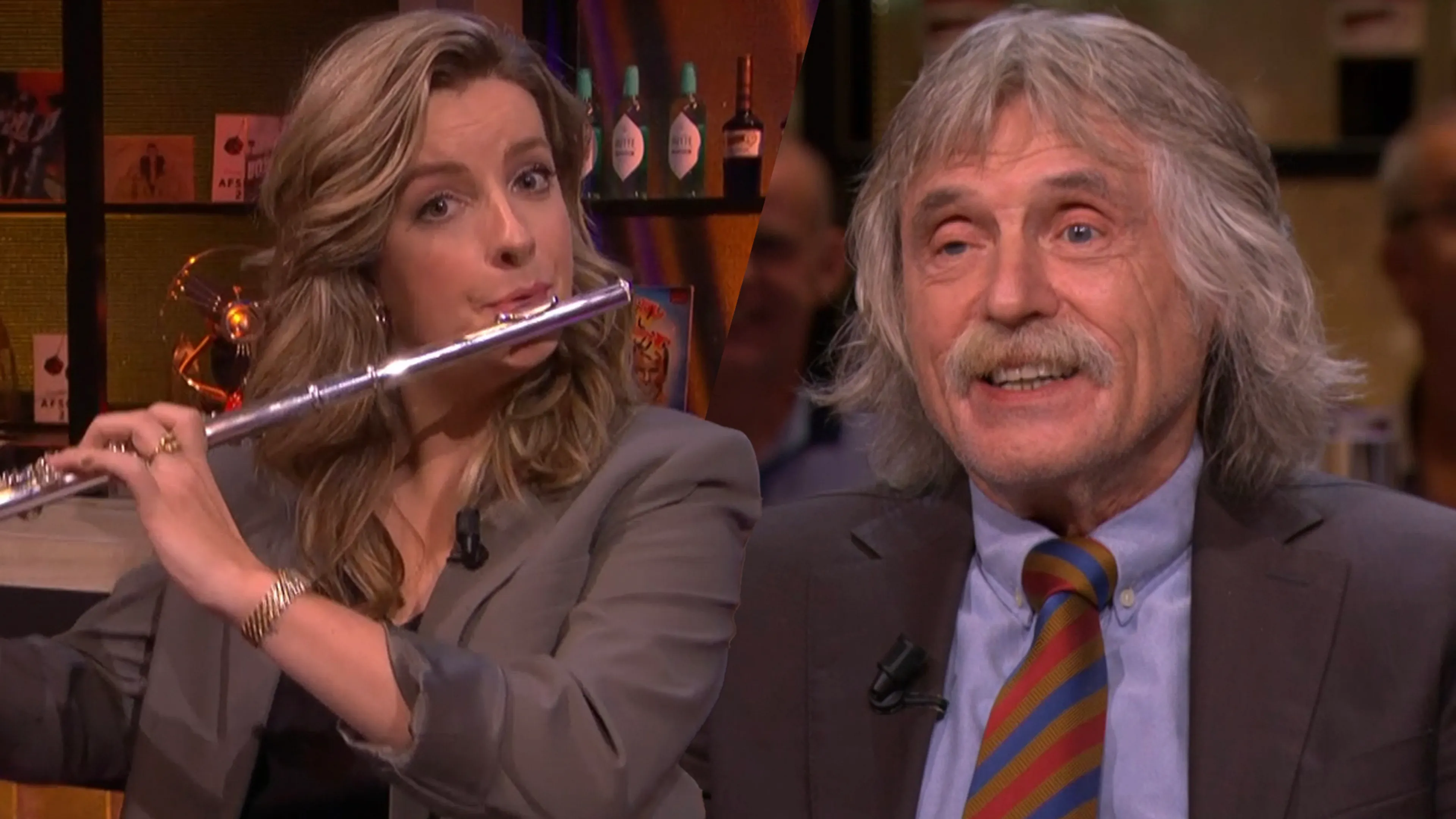 Johan vol lof over Merel Ek: 'Zij krijgt een keer haar eigen talkshow'