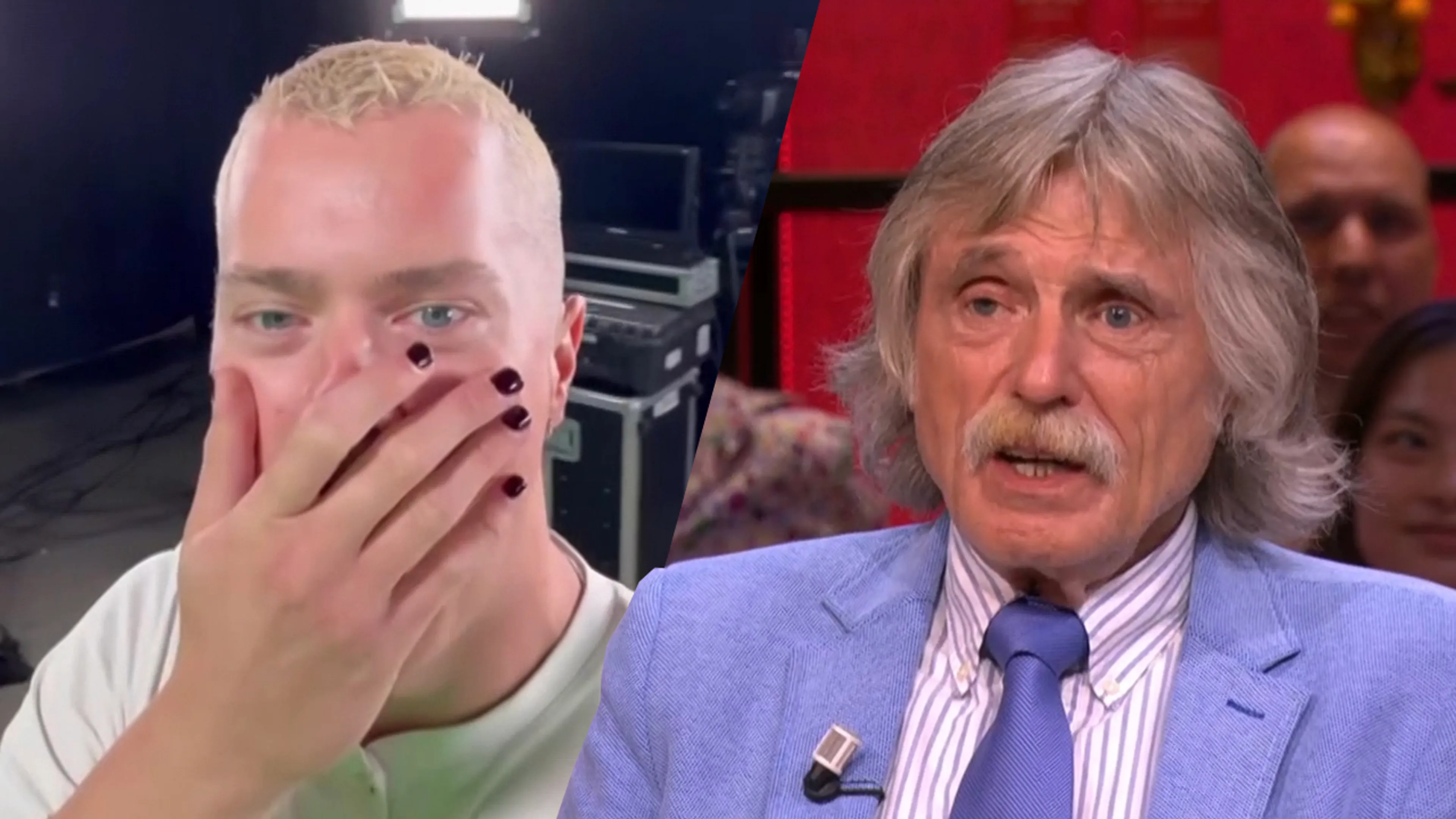 Johan Derksen geen fan van RTL Tonight-verslaggever Stijn de Vries: 'Zelfingenomen griezel!'