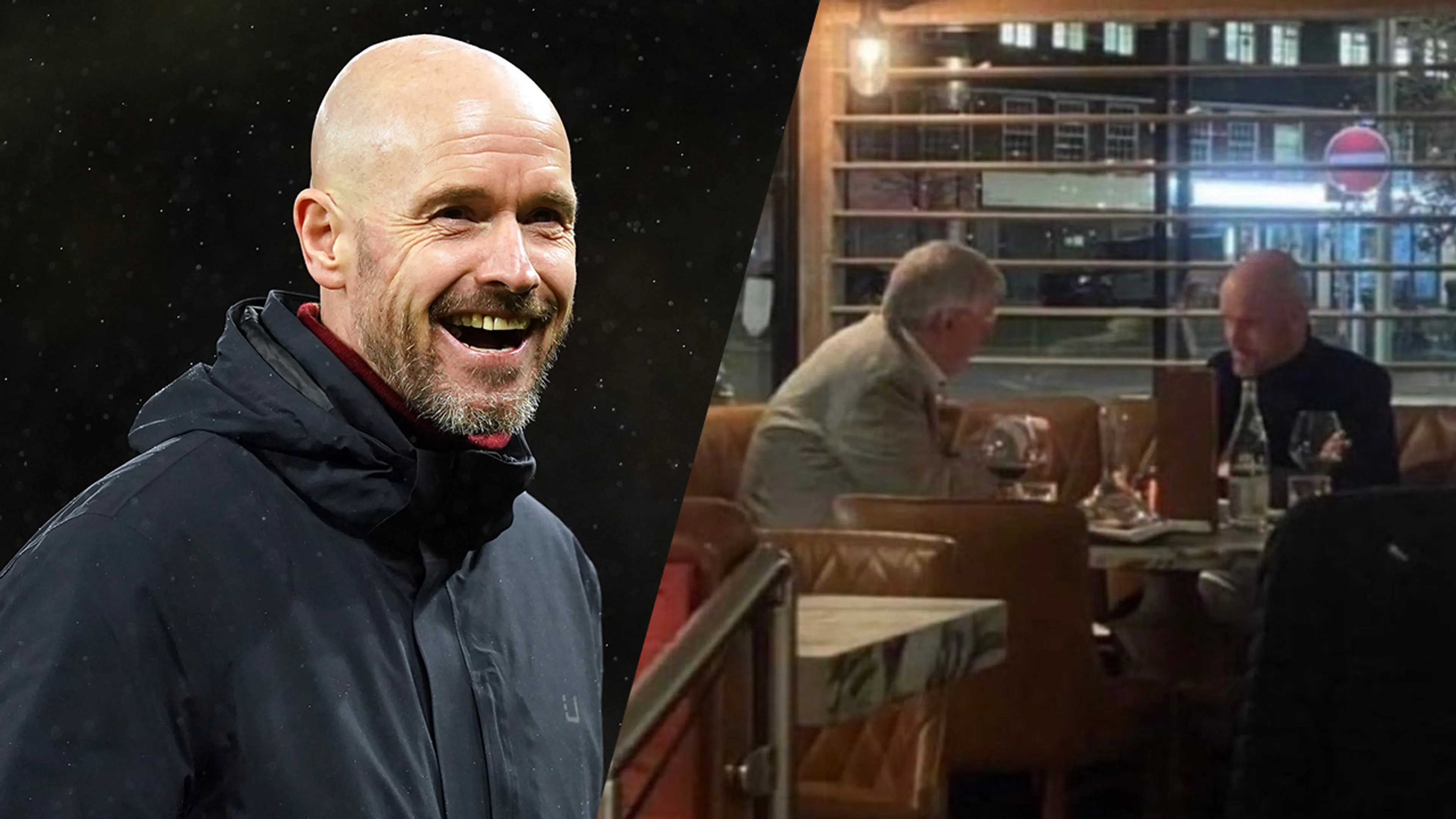 Foto van Ten Hag en Ferguson gaat viraal: 'Prachtig om zijn steun te hebben'