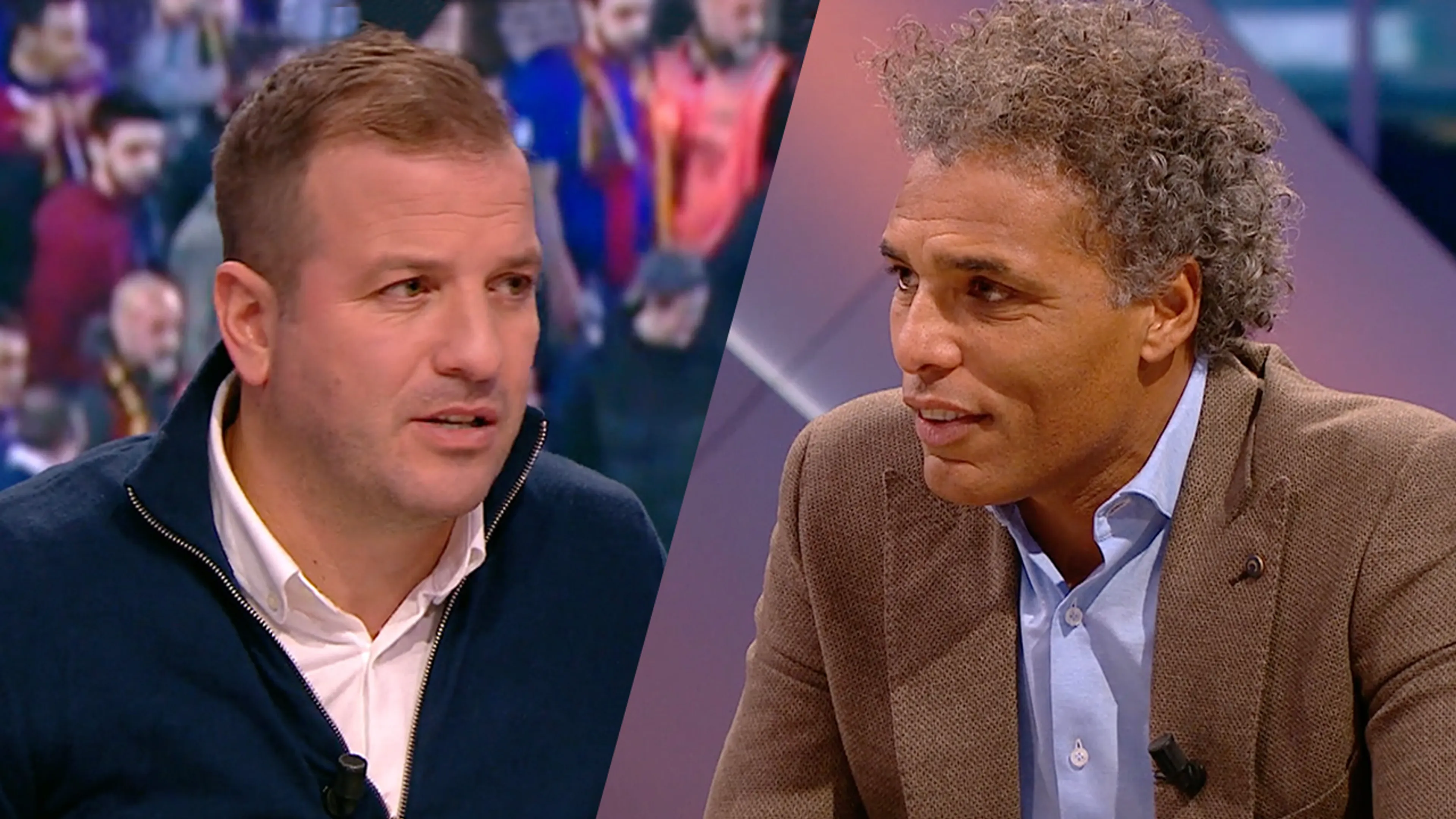 Van Hooijdonk clasht met Van der Vaart in Studio Voetbal: 'Dat is zó denigrerend!'