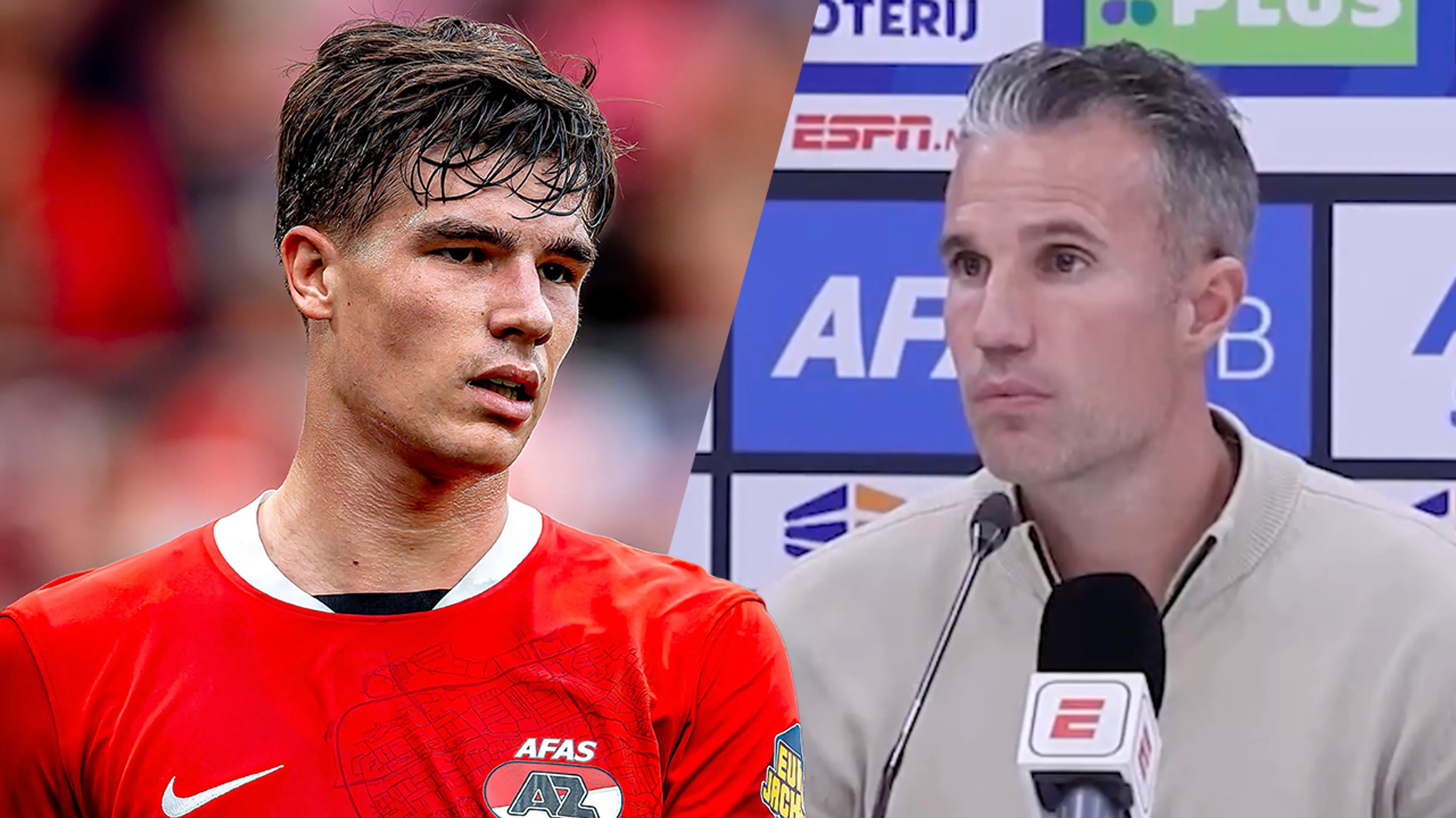 Robin van Persie reageert op knijpen en krassen Wouter Goes: 'Dat onze jongens reageren is logisch'