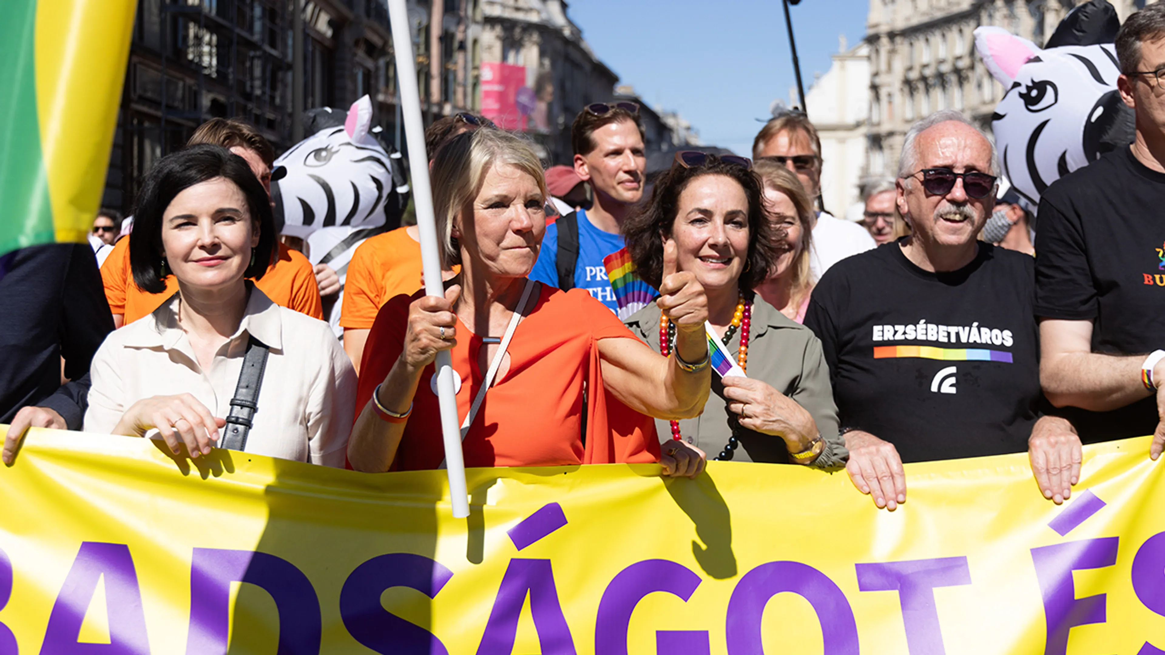 Verboden Pride-mars in Boedapest, met onder meer Femke Halsema, rustig verlopen