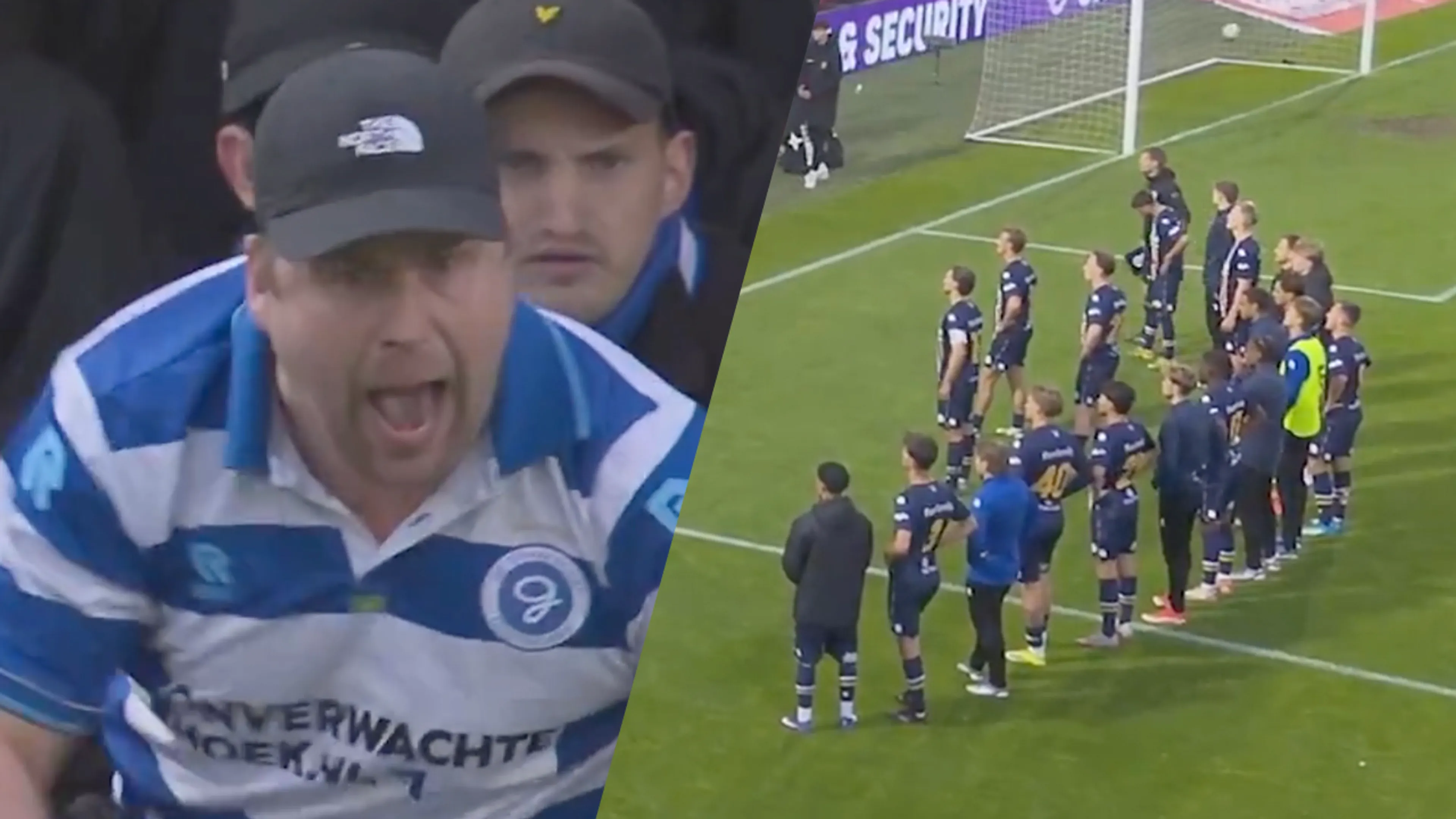 Video: De Graafschap-fan gaat los tegen spelers na nederlaag in nacompetitie