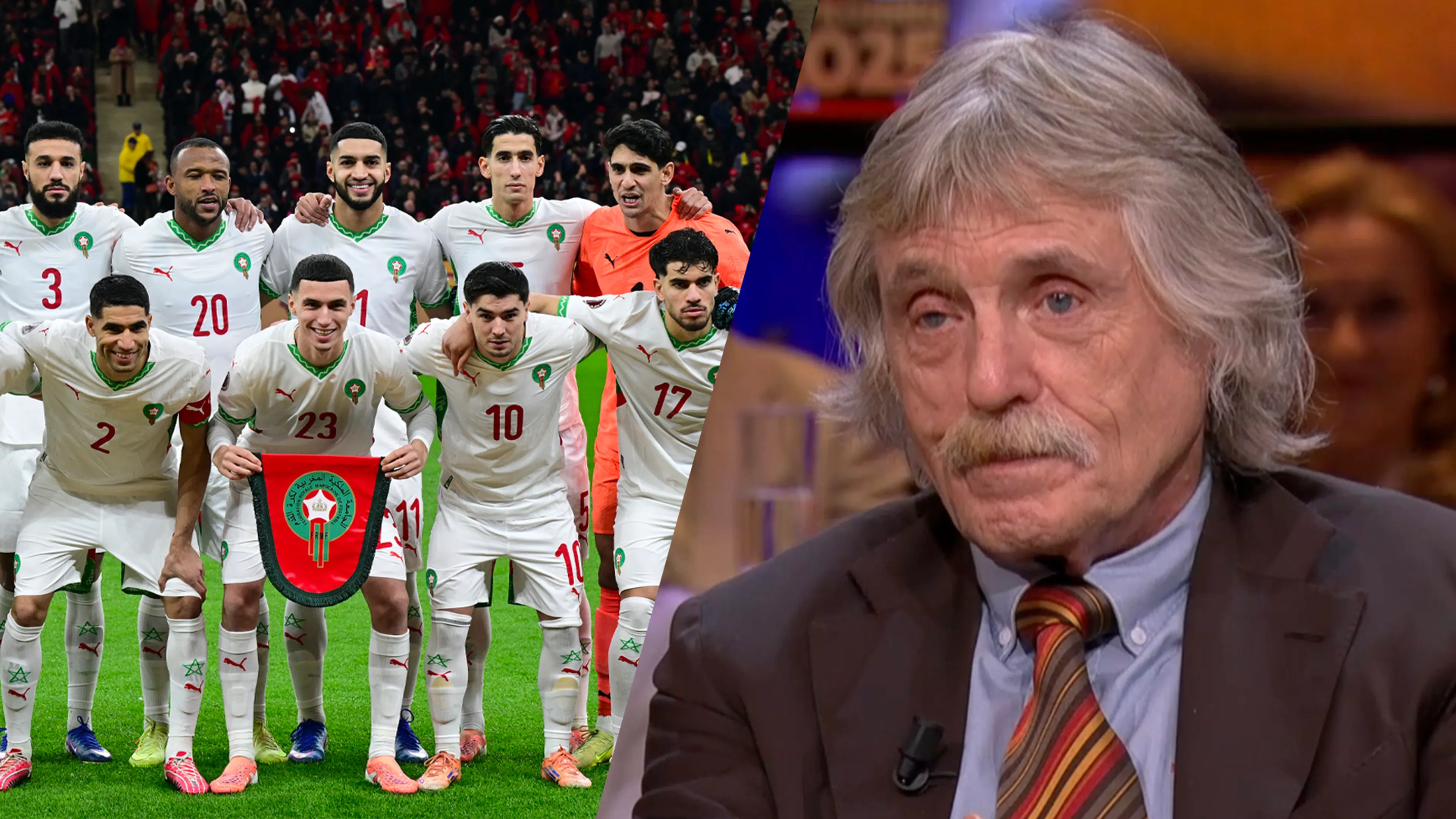 Wat vindt Johan Derksen ervan dat Marokko alsnog is uitgeroepen tot winnaar van de Afrika Cup?