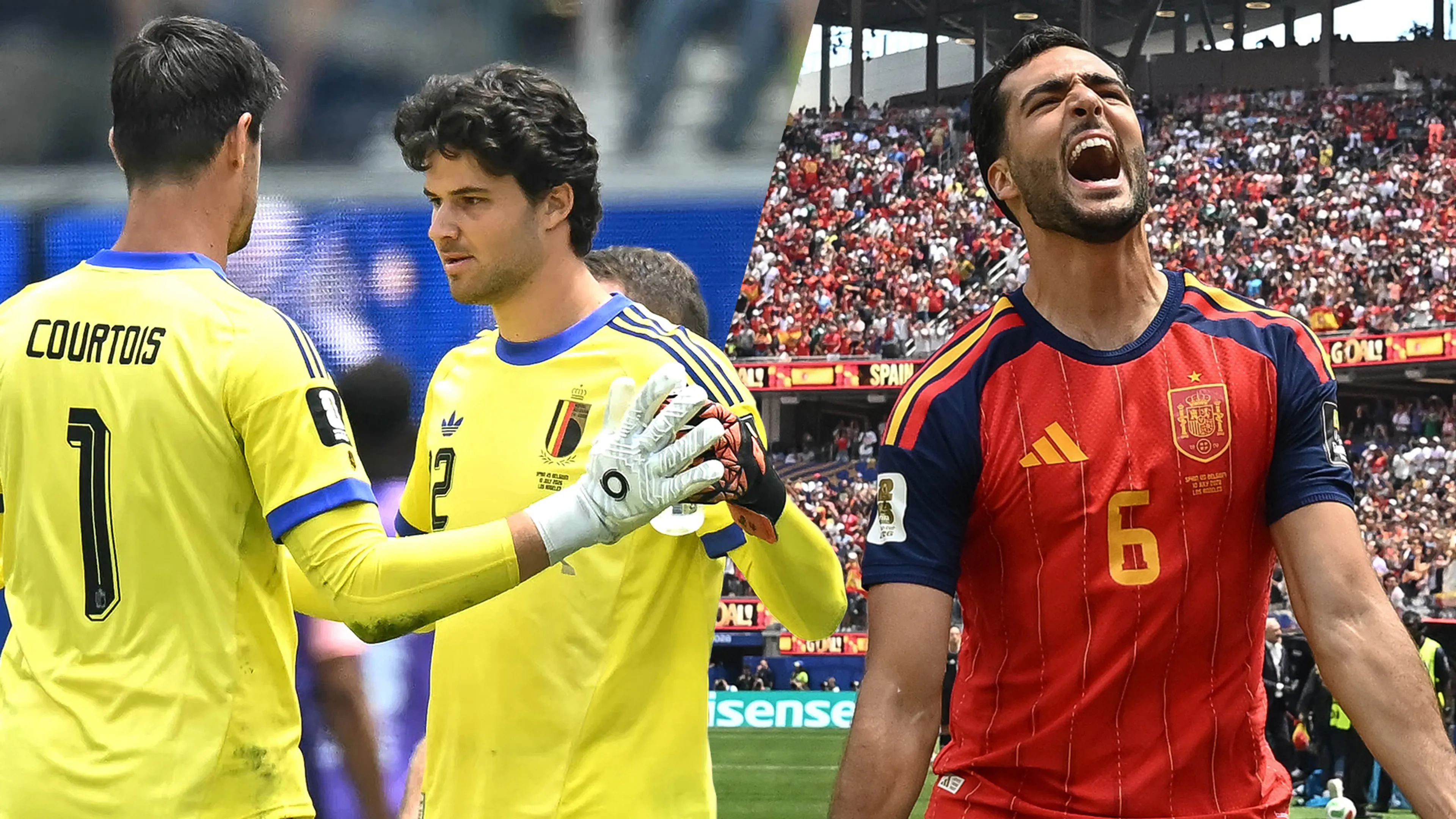 Spanje plaatst zich ten koste van België voor halve finale na keepersfout vervanger Courtois