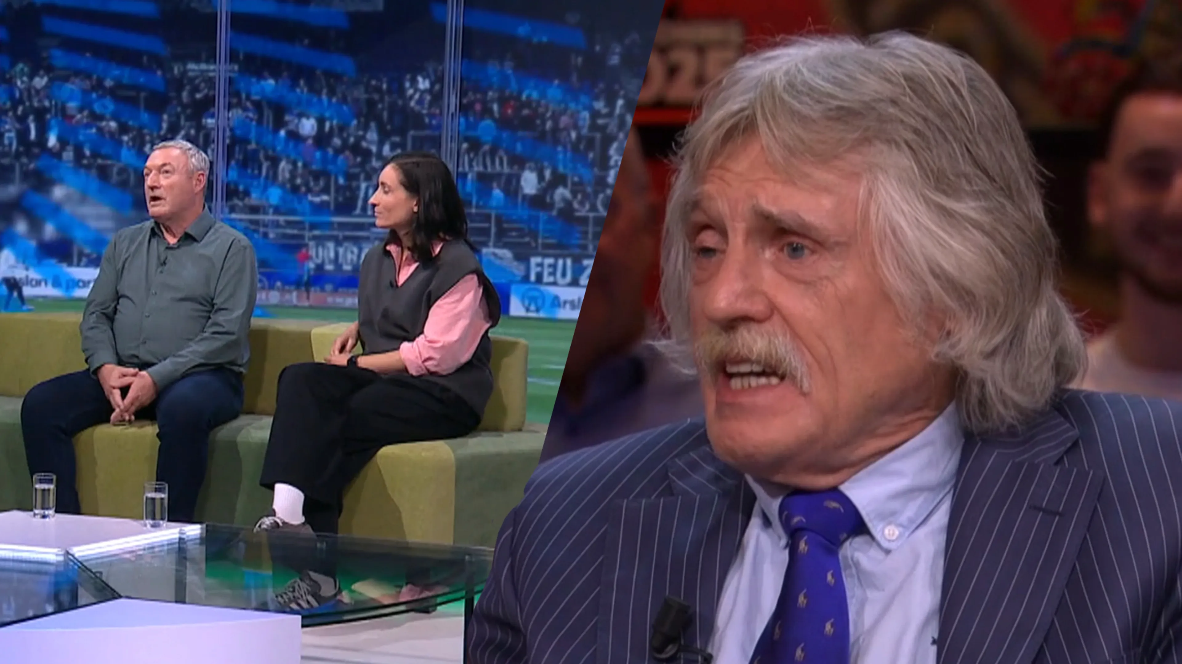 Johan Derksen zag Jans en Stentler bij Studio Sport Voetbal: 'Waar zit ik naar te kijken?!'