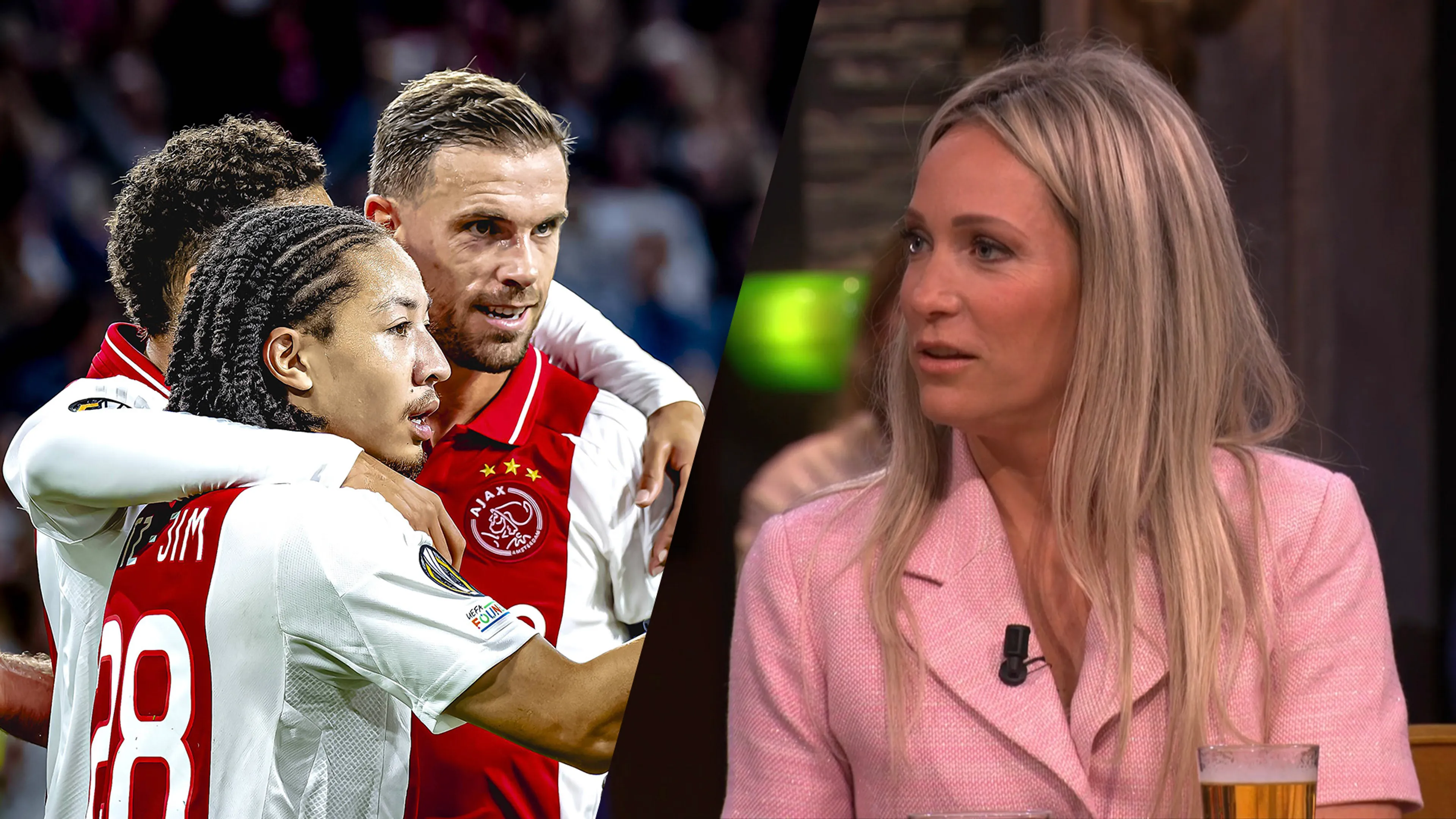 Hélène kan zich niet vinden in kritiek op Ajacied: 'Dat is helemaal niet raar!'