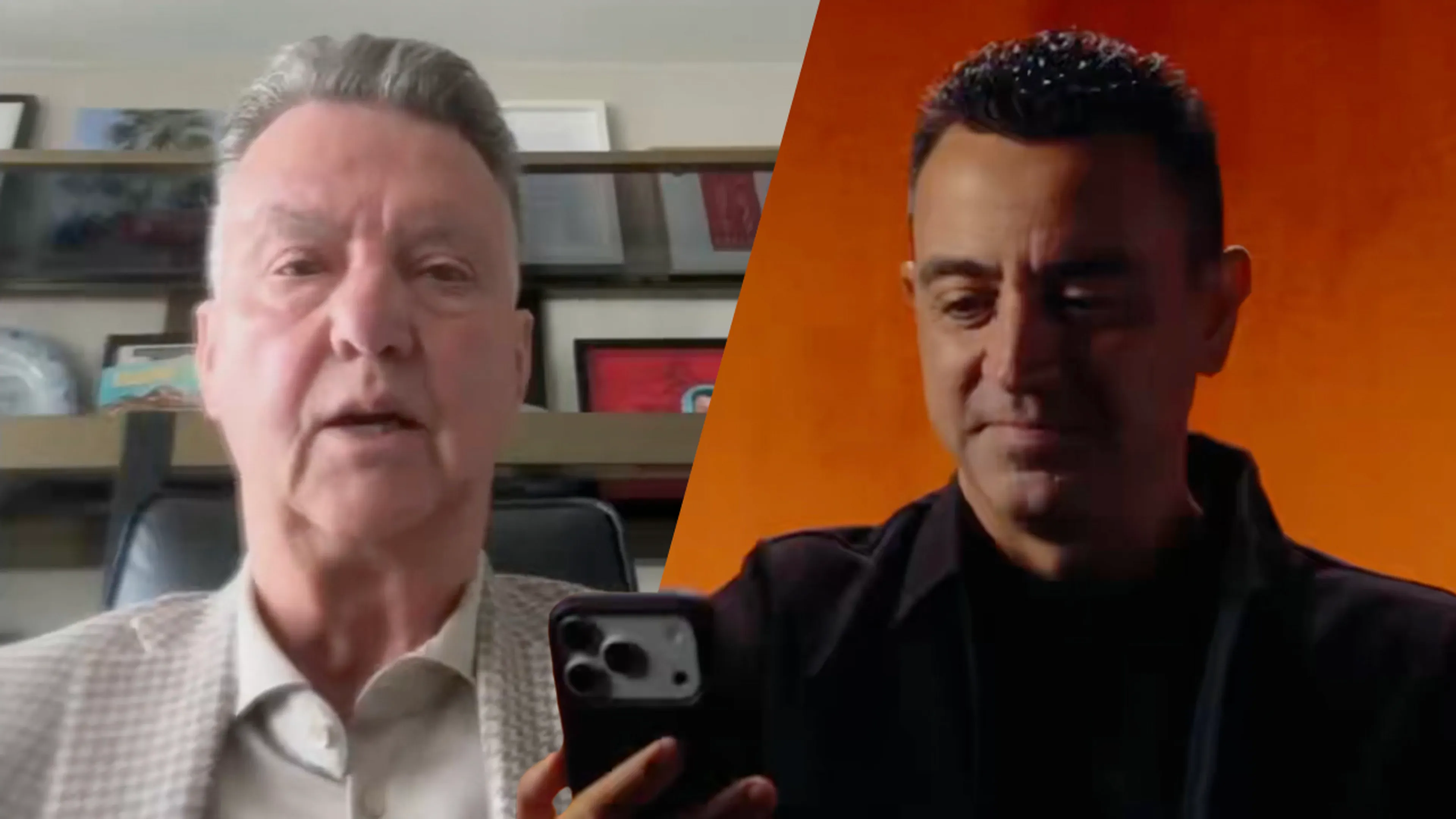Xavi Hernández ontvangt videoboodschap van Louis van Gaal: 'Ik heb een goed gevoel bij jou'