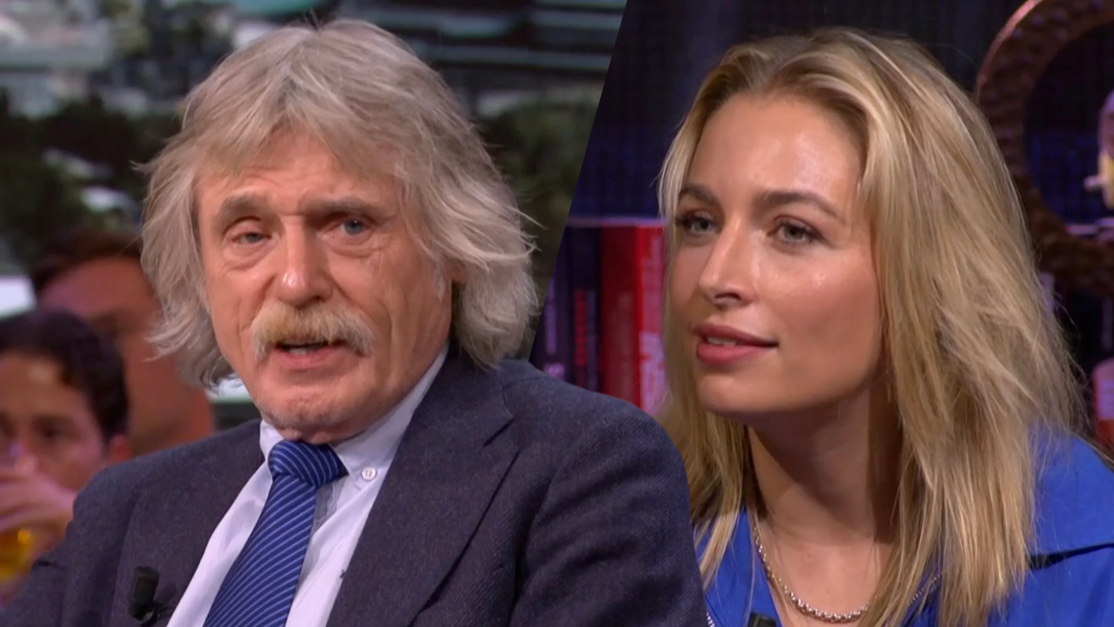 Johan Derksen en Shelly Sterk in gesprek over stratencircuit: 'Dat ben ik niet helemaal met je eens'