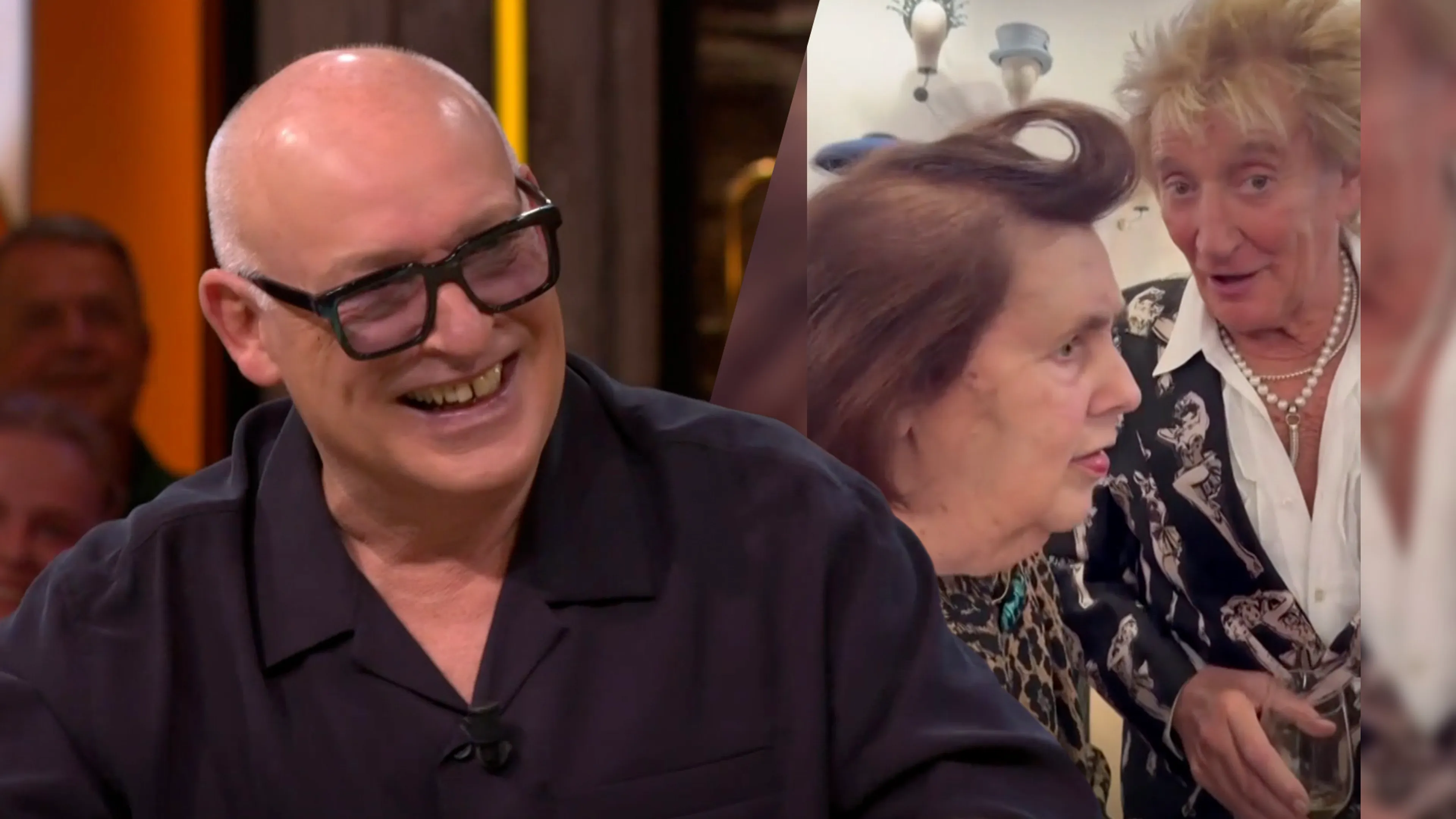 René van der Gijp geniet van beelden Rod Stewart: 'De kapper maakt het morgen af!'