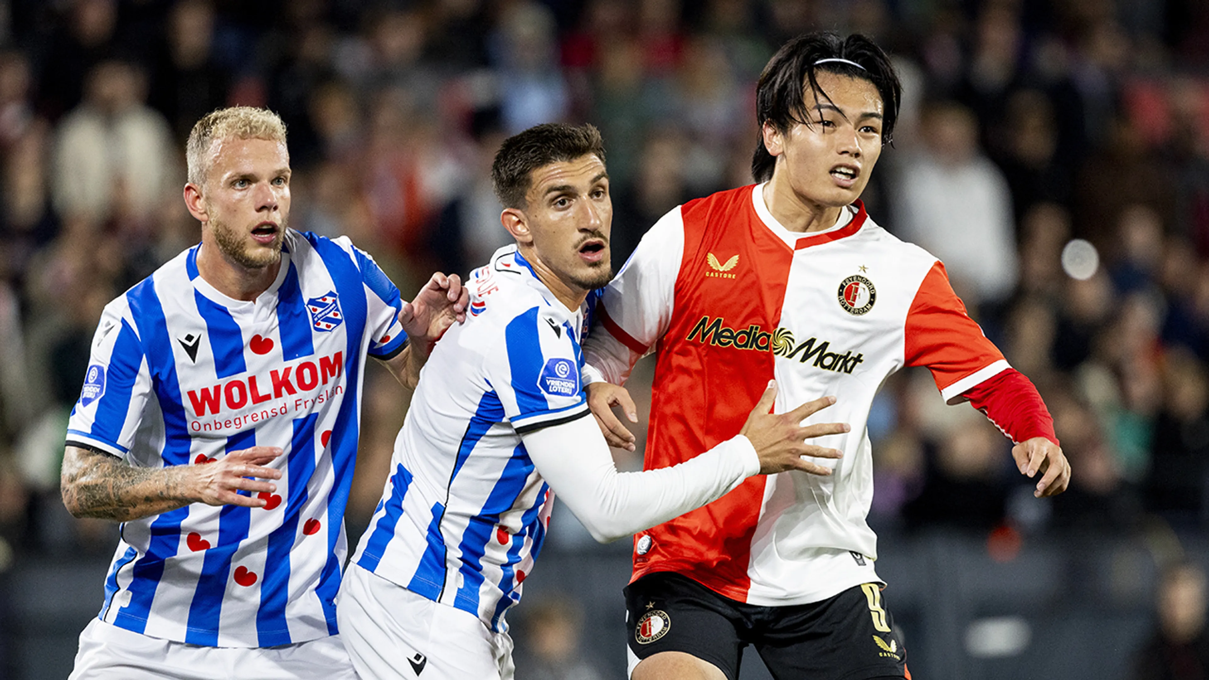 Feyenoord blijft met kleine thuiszege op sc Heerenveen koploper