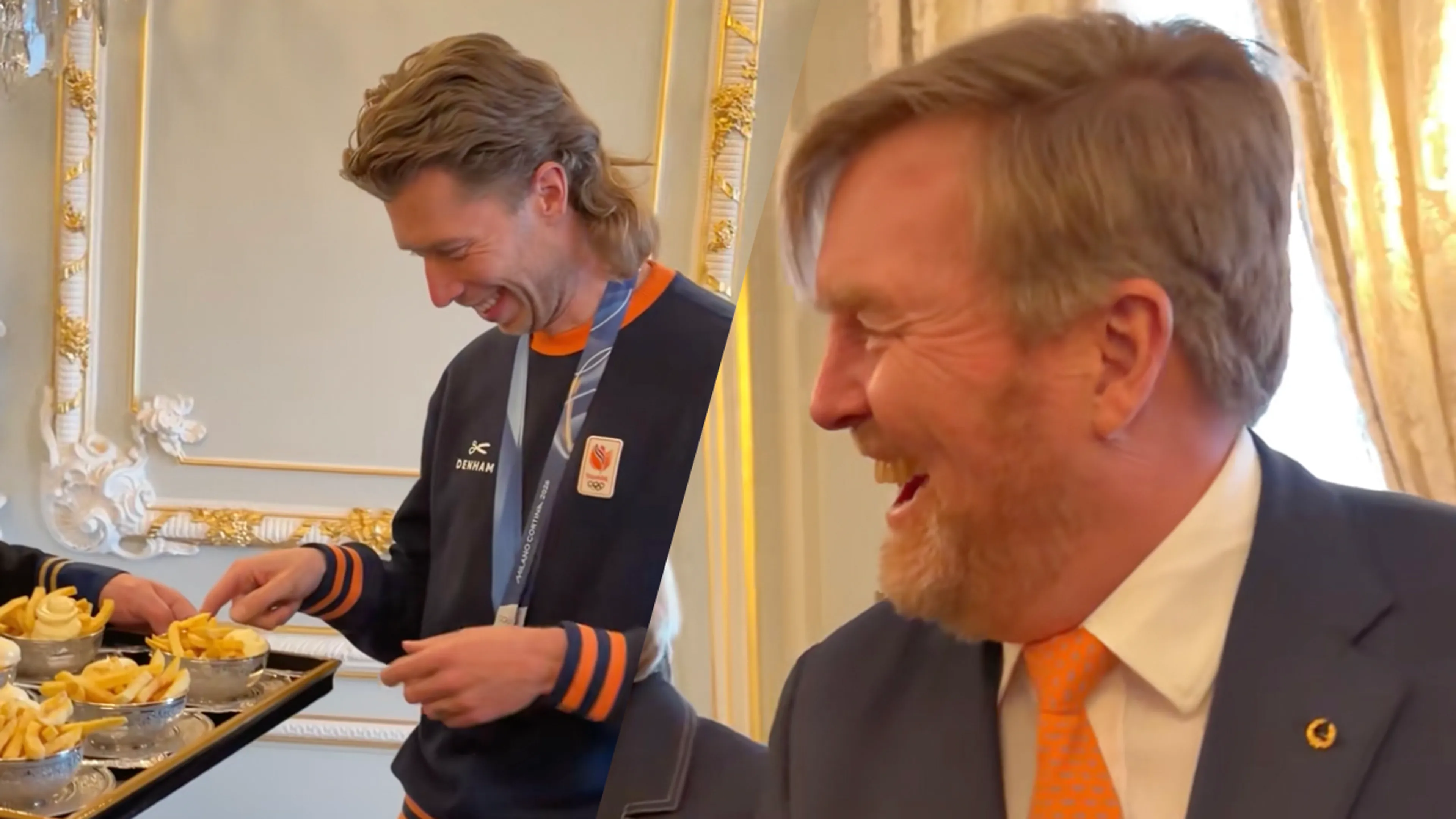 Jorrit Bergsma krijgt patatje mayo van de koning na verzoek op de radio: 'Regelen we eventjes!'