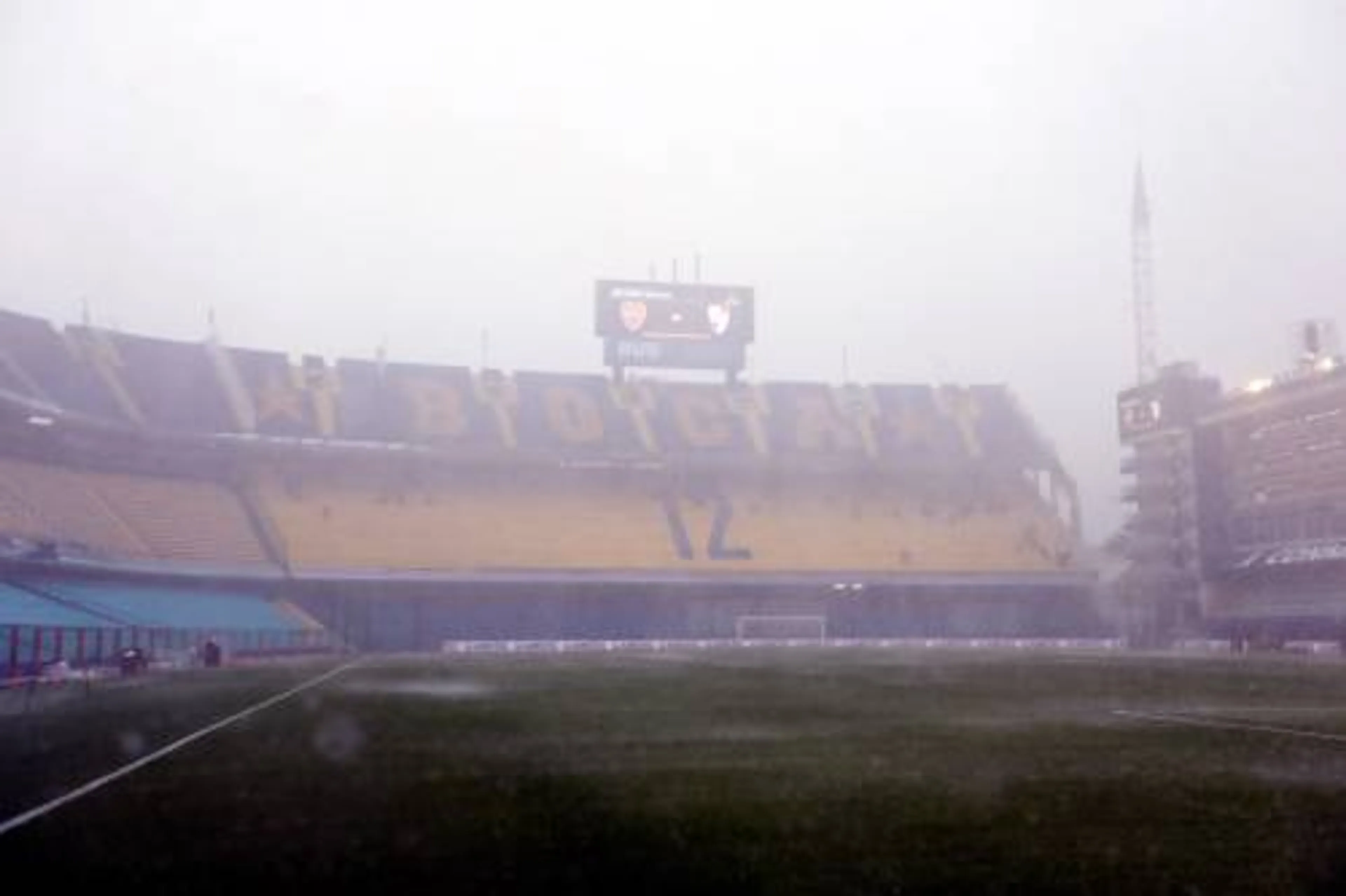 Superclásico uitgesteld wegens regenval