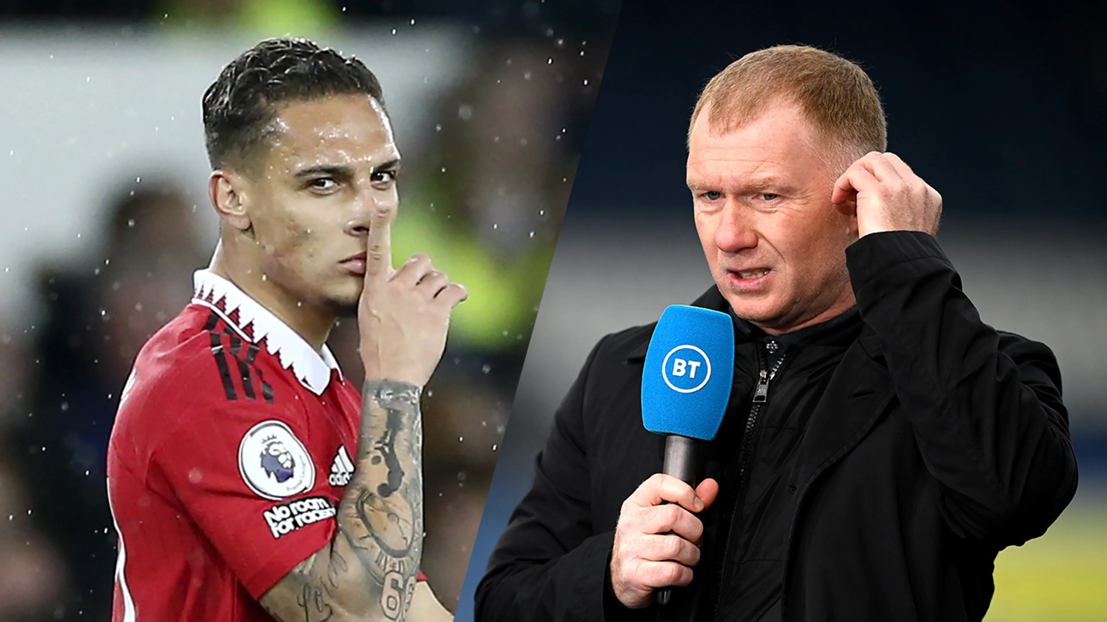 Antony reageert op clown-uitspraken van Manchester United-icoon Scholes