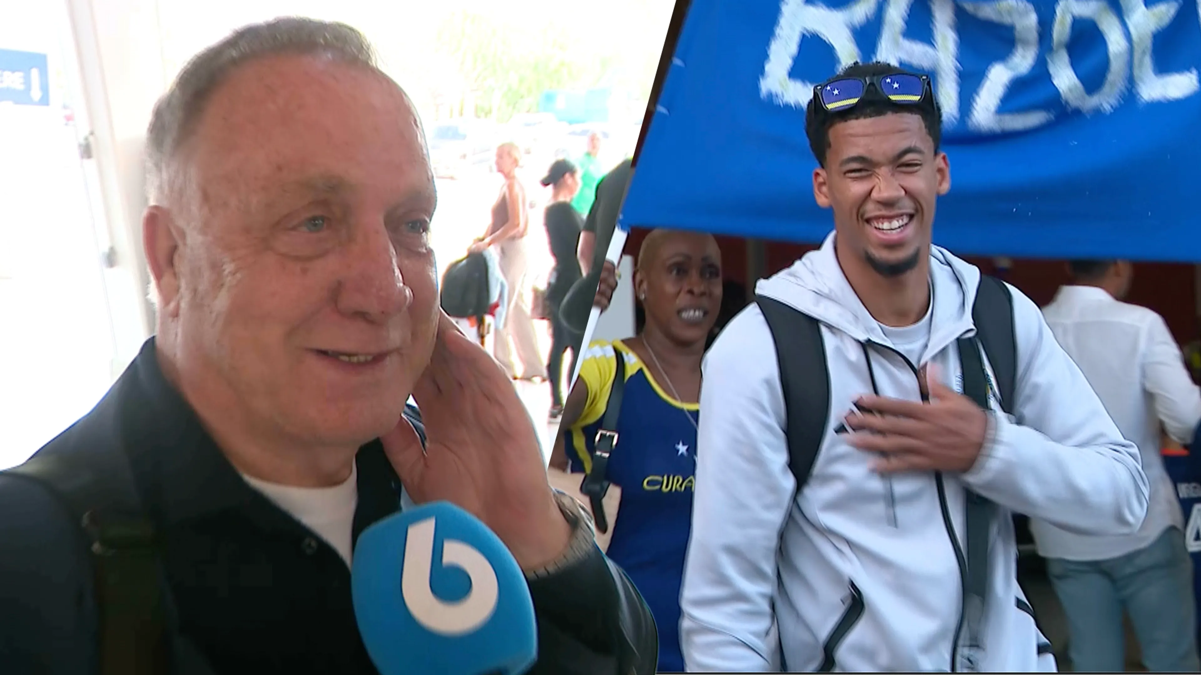 Dick Advocaat en selectie onthaald op Curaçao: 'Voor mij is het thuiskomen!'