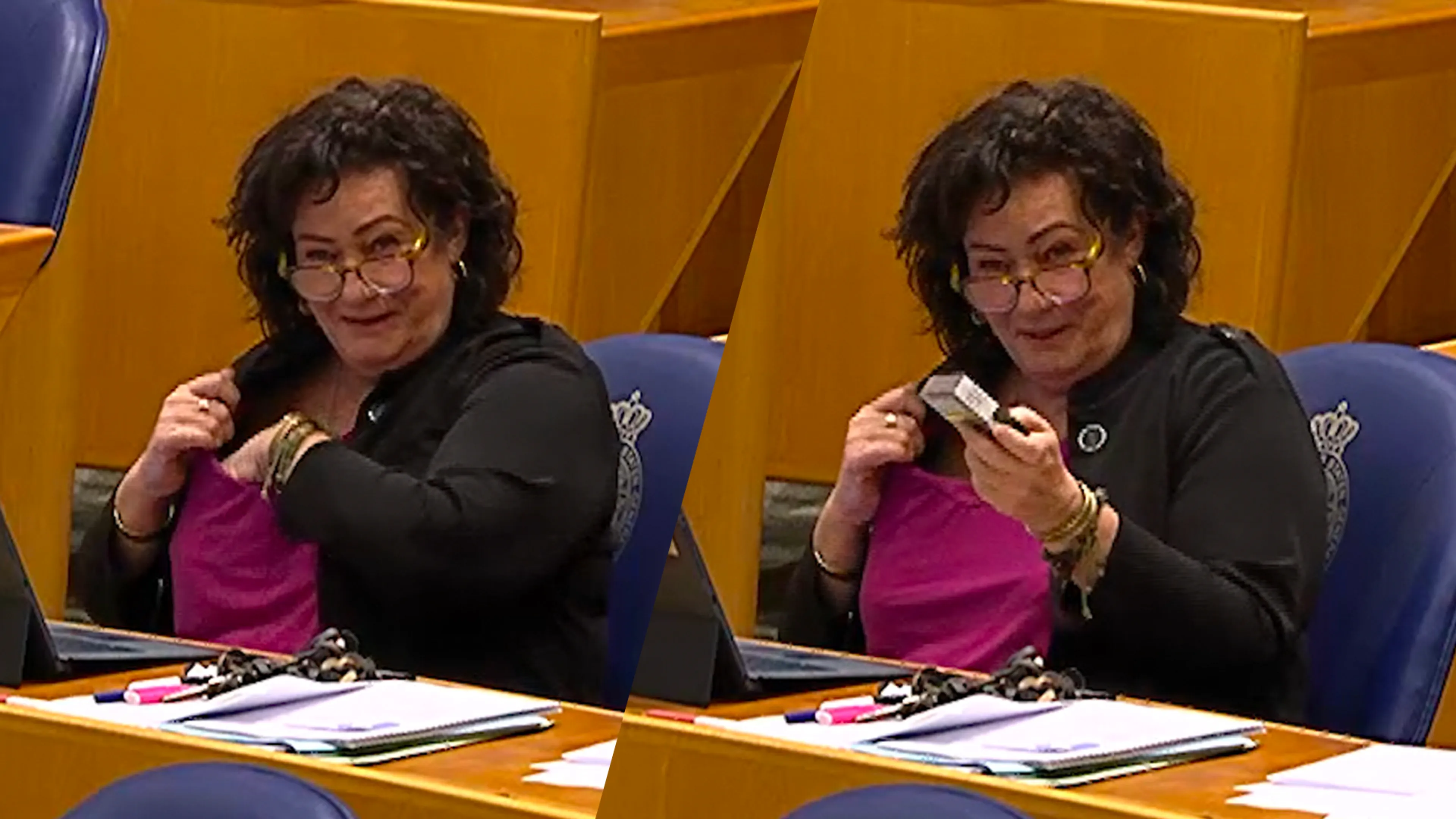 Video: Caroline van der Plas haalt van alles tevoorschijn tijdens schorsing van debat met Van Weel