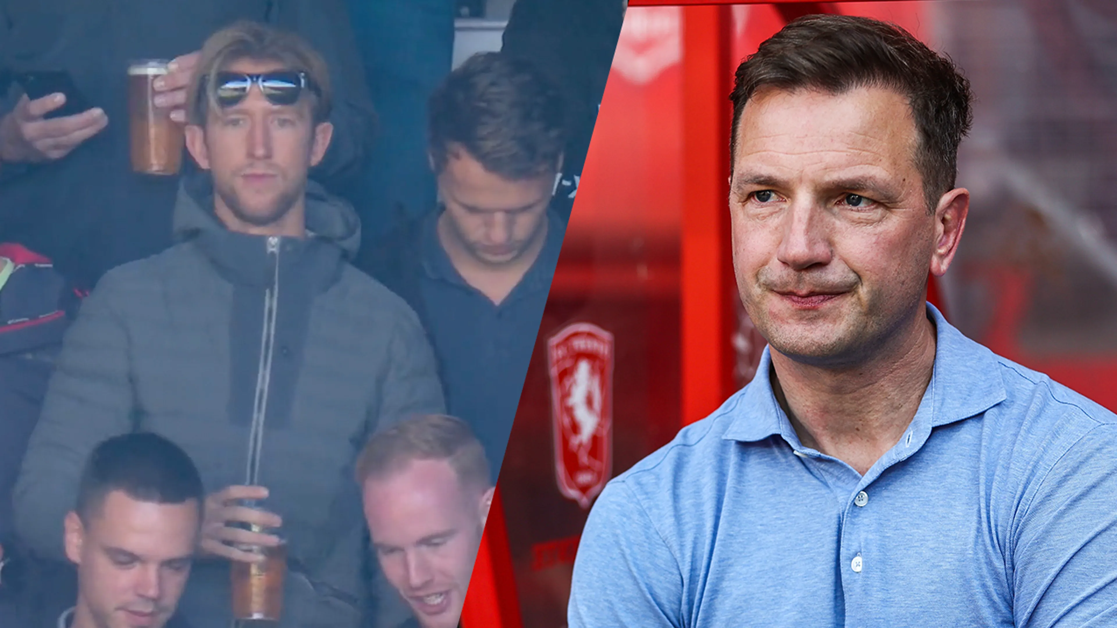 Bruggink niet blij met bierdrinkende Vlap in uitvak bij Heracles: 'Niet heel handig'