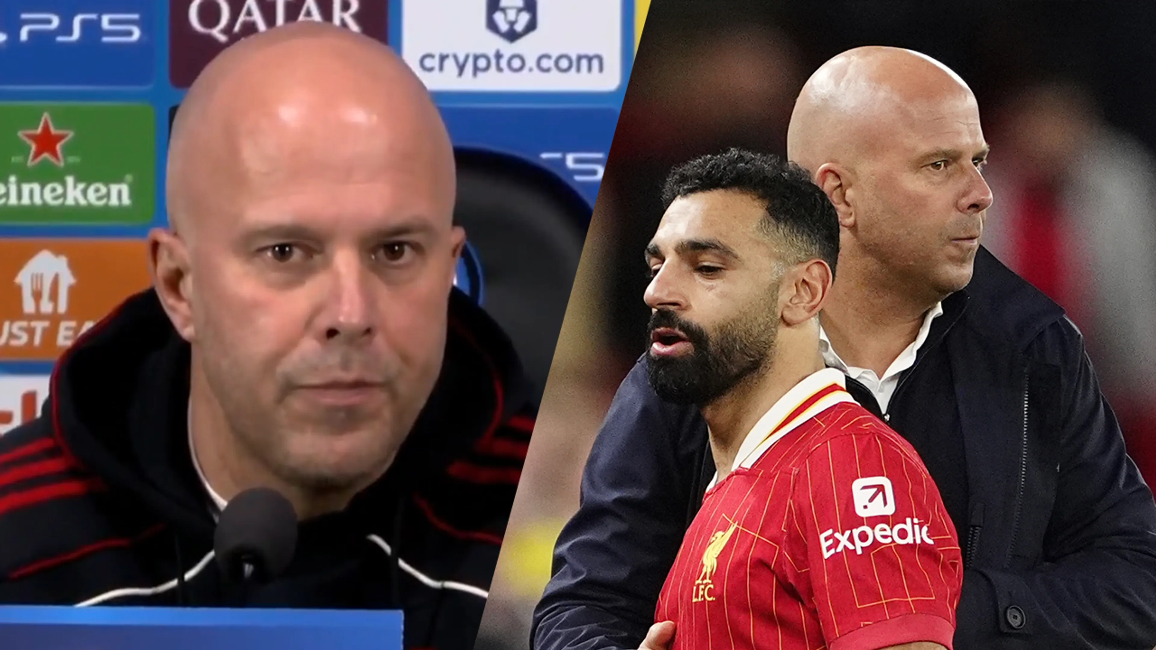 Video: Arne Slot reageert op rel rond Mohamed Salah bij Liverpool