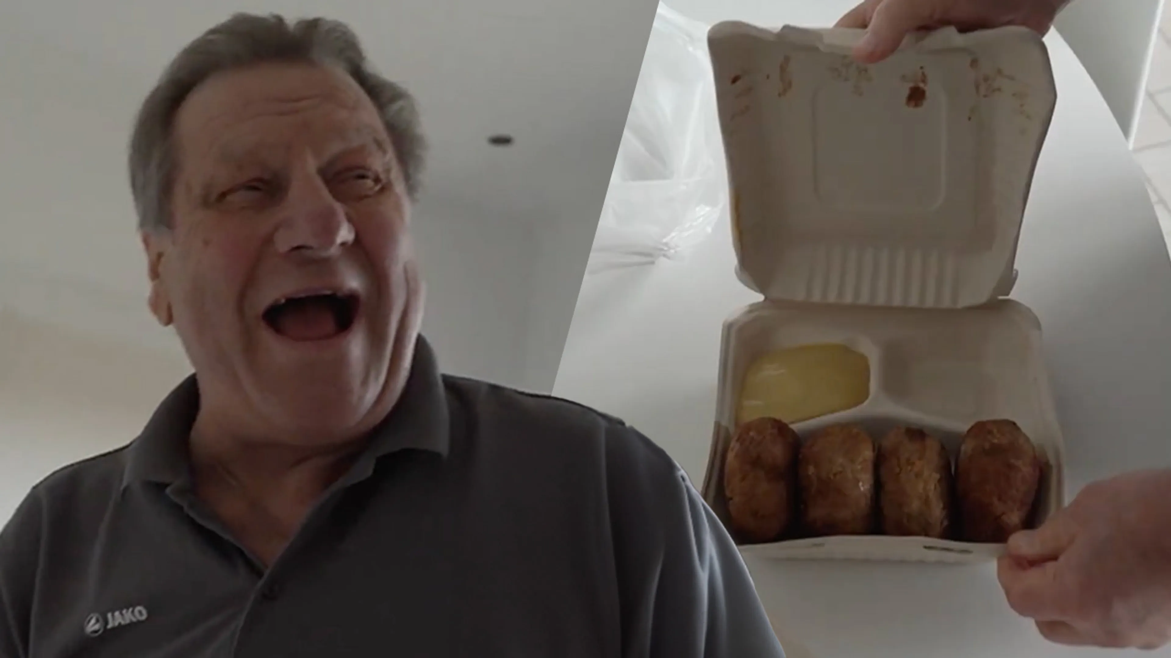 Jan Boskamp blij verrast met Rotterdamse lekkernij: 'Dat is werelds, man!'