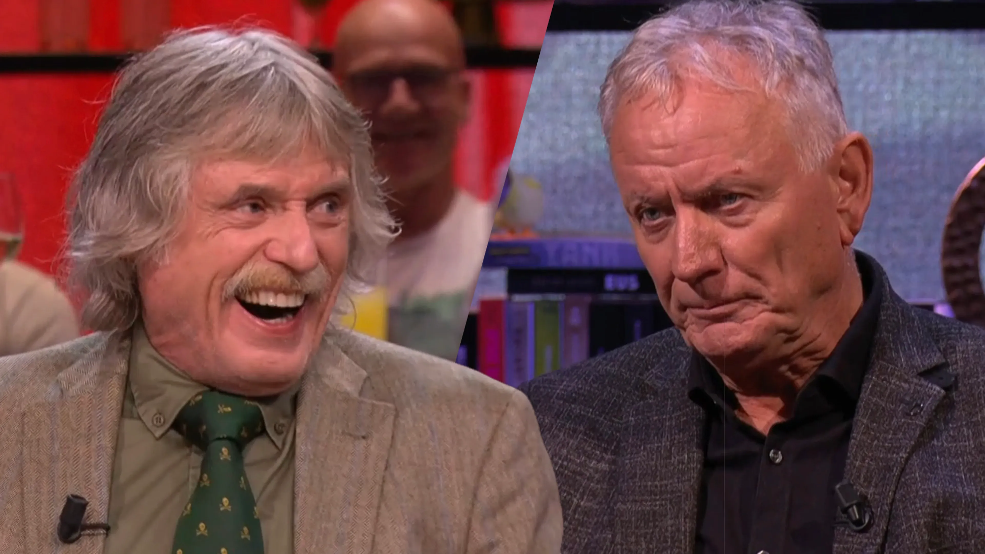 Johan Derksen lacht om 'langdradige' bargast: 'Kunnen we Jan ook uitzetten?!'