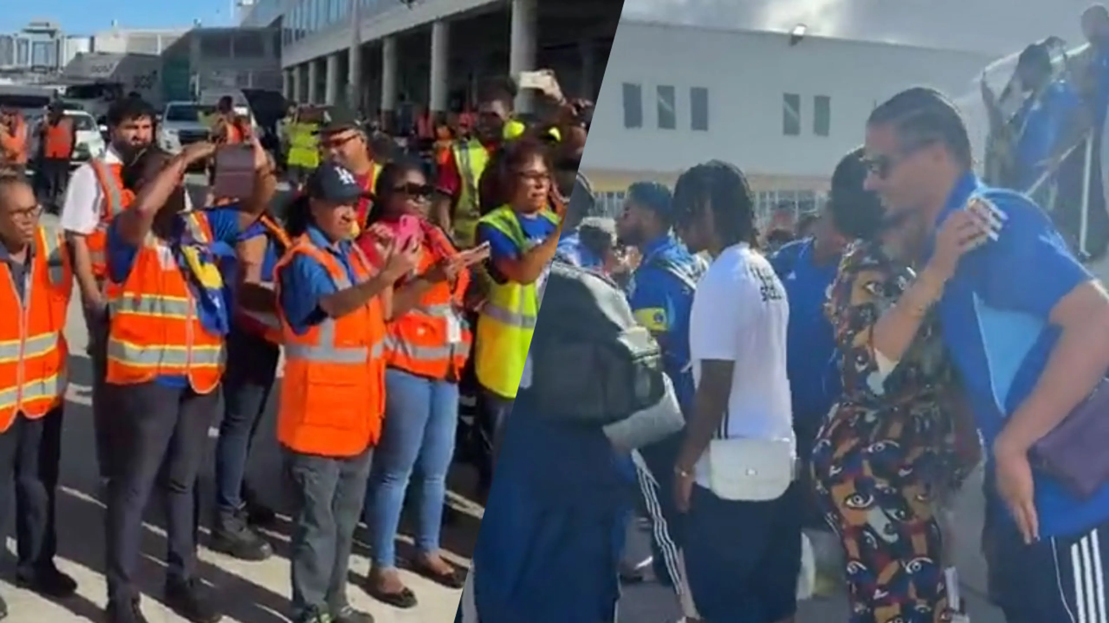 Video: voetballers krijgen warm welkom bij aankomst op Curaçao