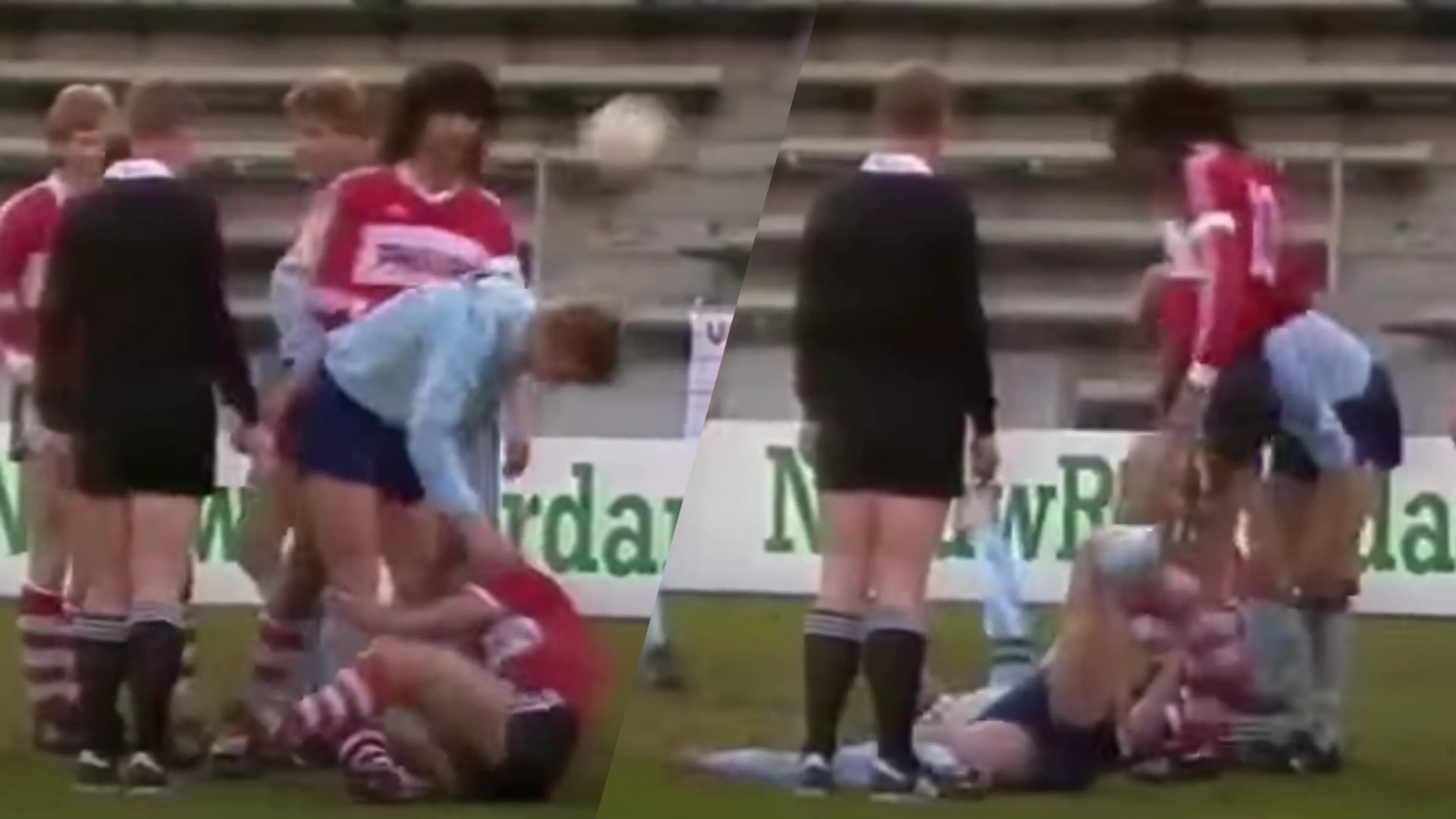 Throwback: Louis van Gaal doet reconstructie van schwalbe René van der Gijp (1986)