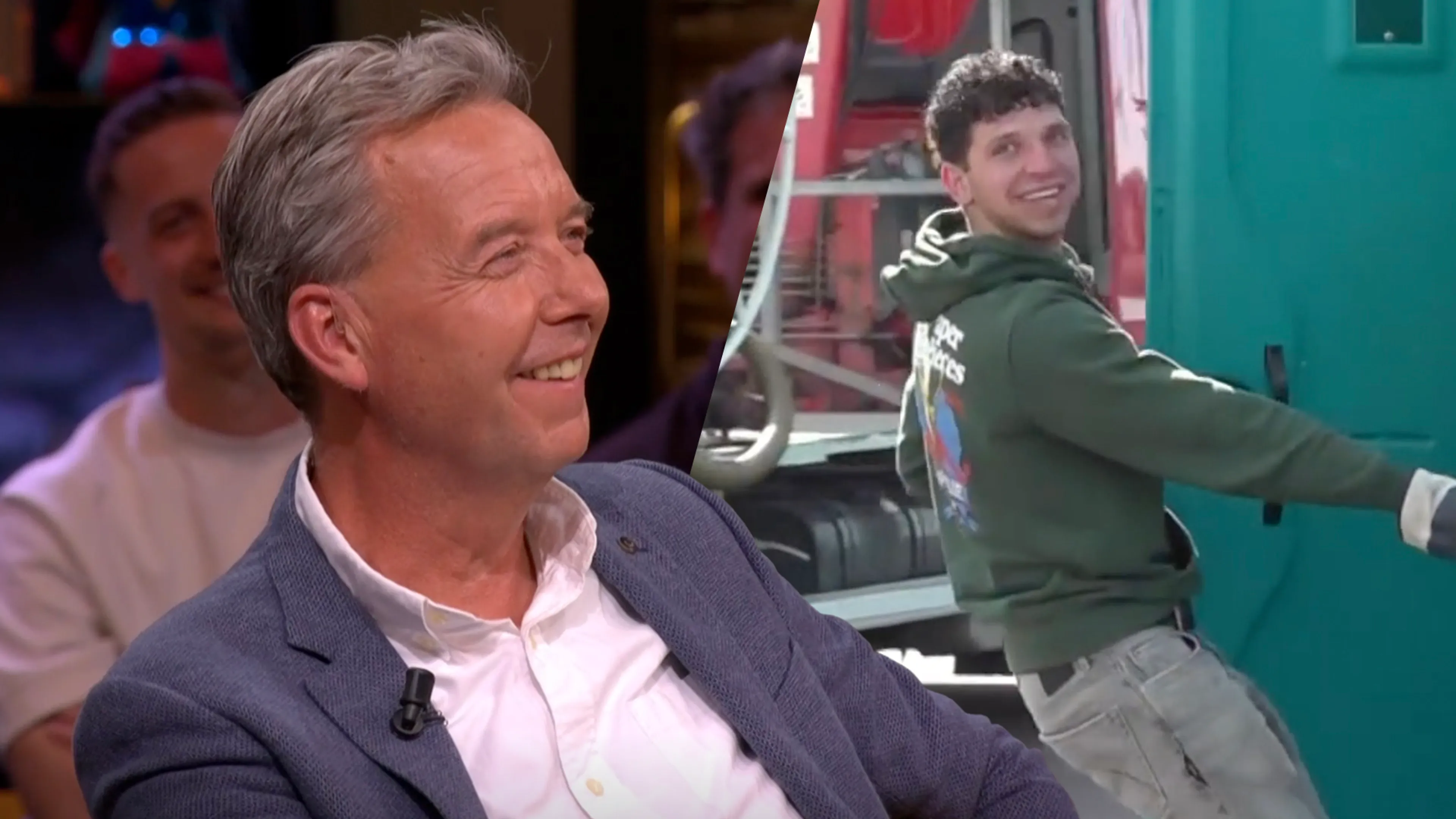 Valentijn Driessen ziet dolenthousiaste dixi-leger: 'Heerlijk, ik kan hier wel om lachen!' 