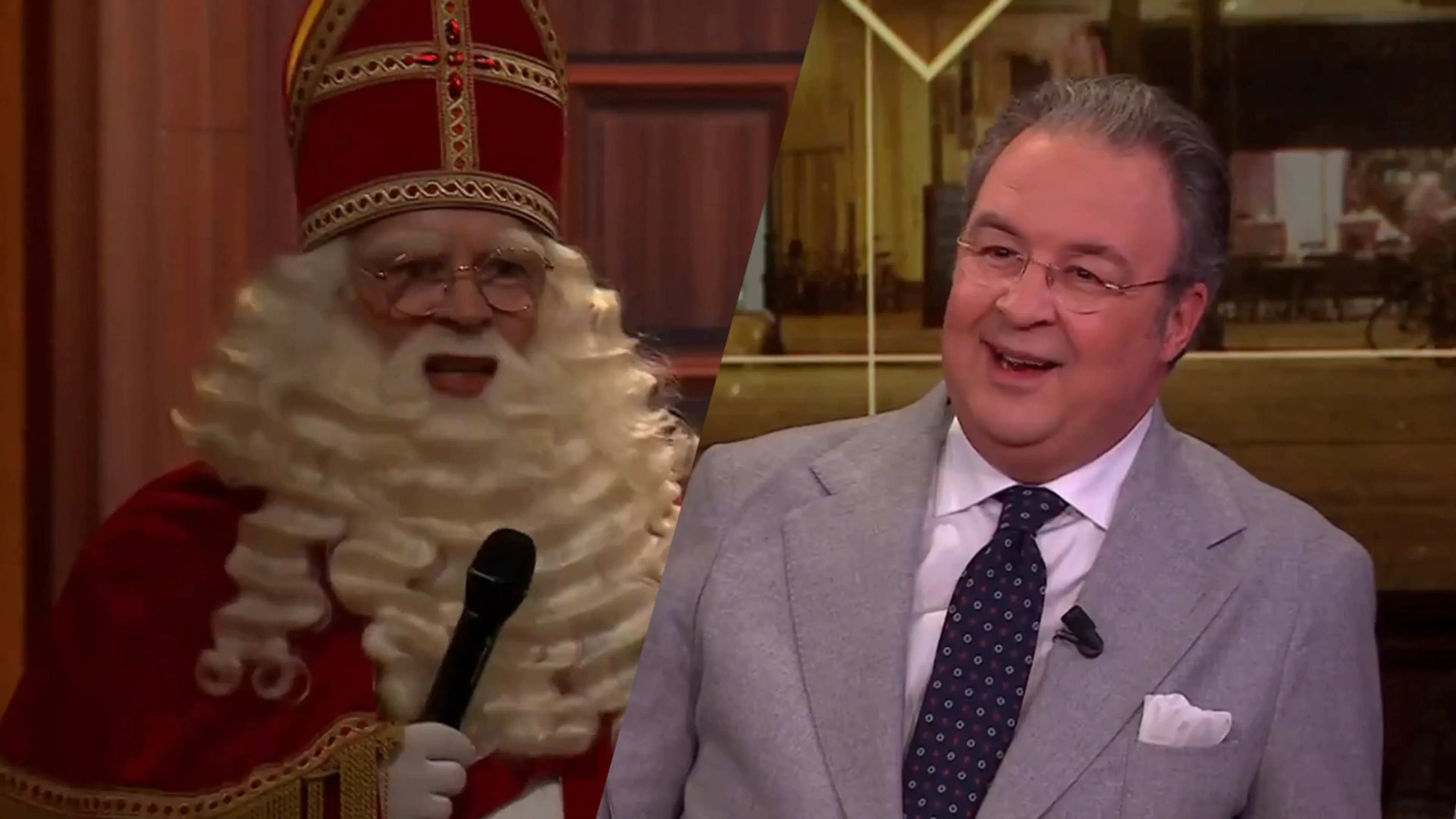 Sinterklaas breekt na Vandaag Inside in bij Café Kockelmann: 'Mats met zijn kleine snorretje!'
